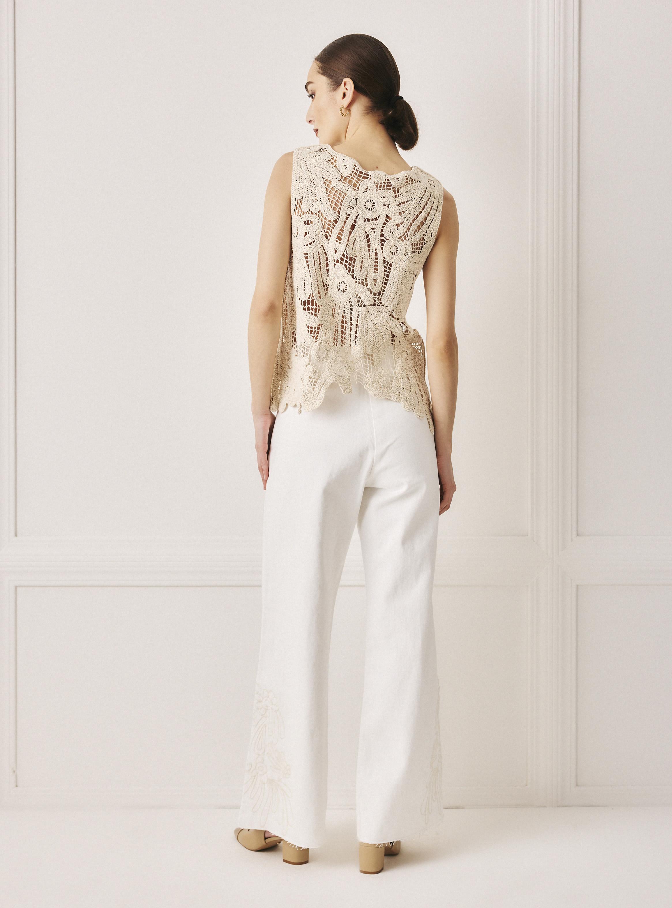 Jeans Wide Leg con Bordado-5
