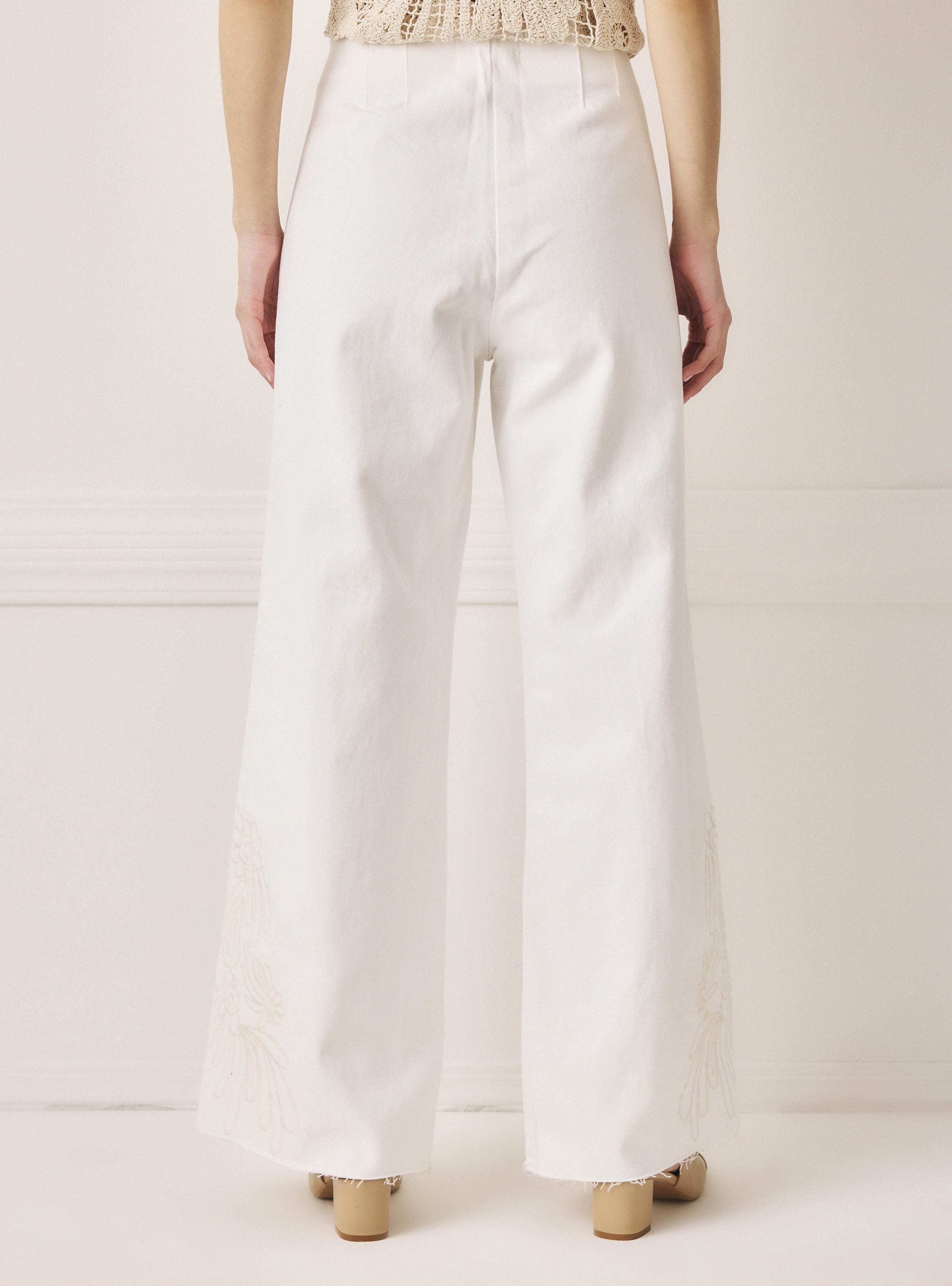 Jeans Wide Leg con Bordado-1