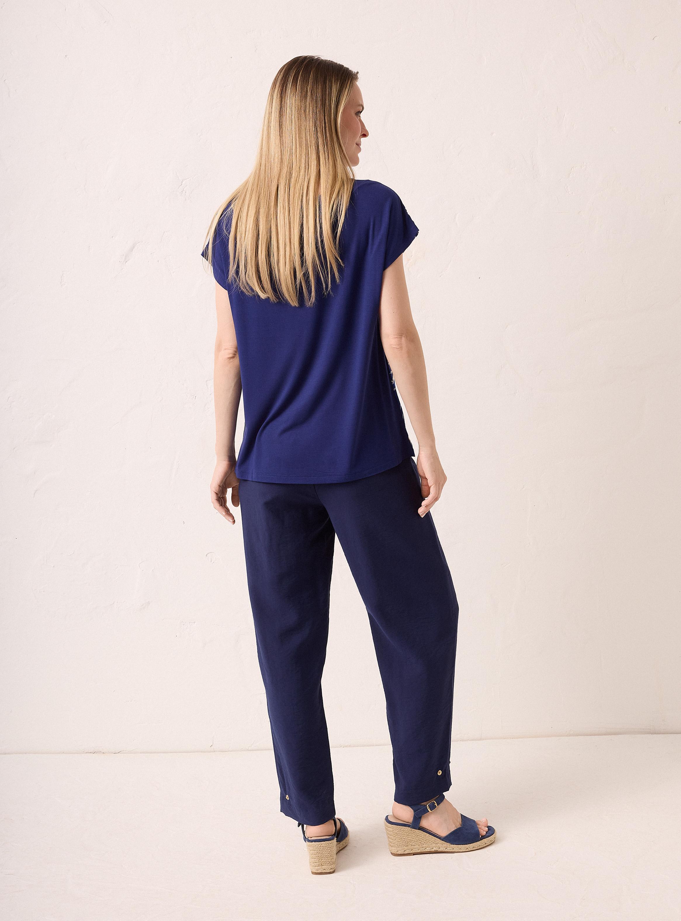 Pantalón con Cinturón y Ajuste en Tobillo-5