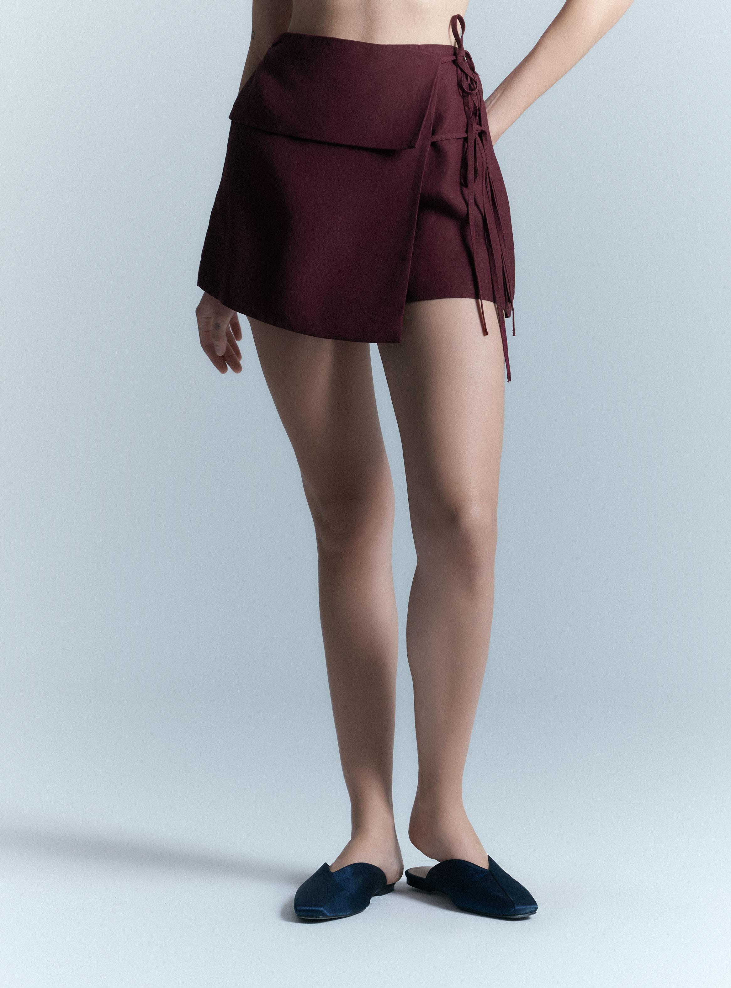 Falda Short Amarras Lterales Colaboración Alaniz x Alos-0