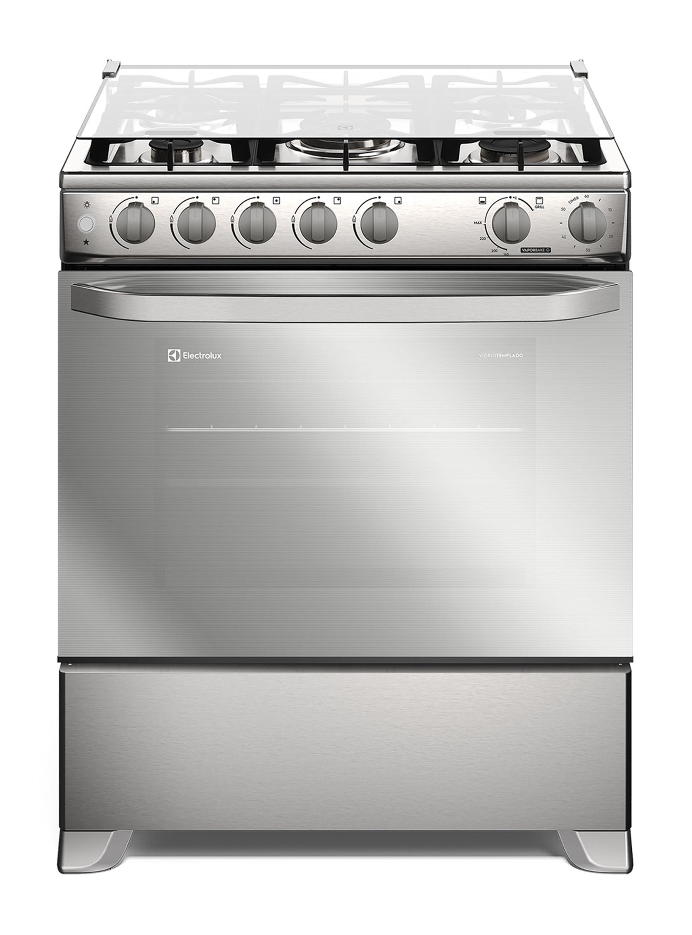 Cocina a Gas 5 Quemadores FE5SXC Inox-0