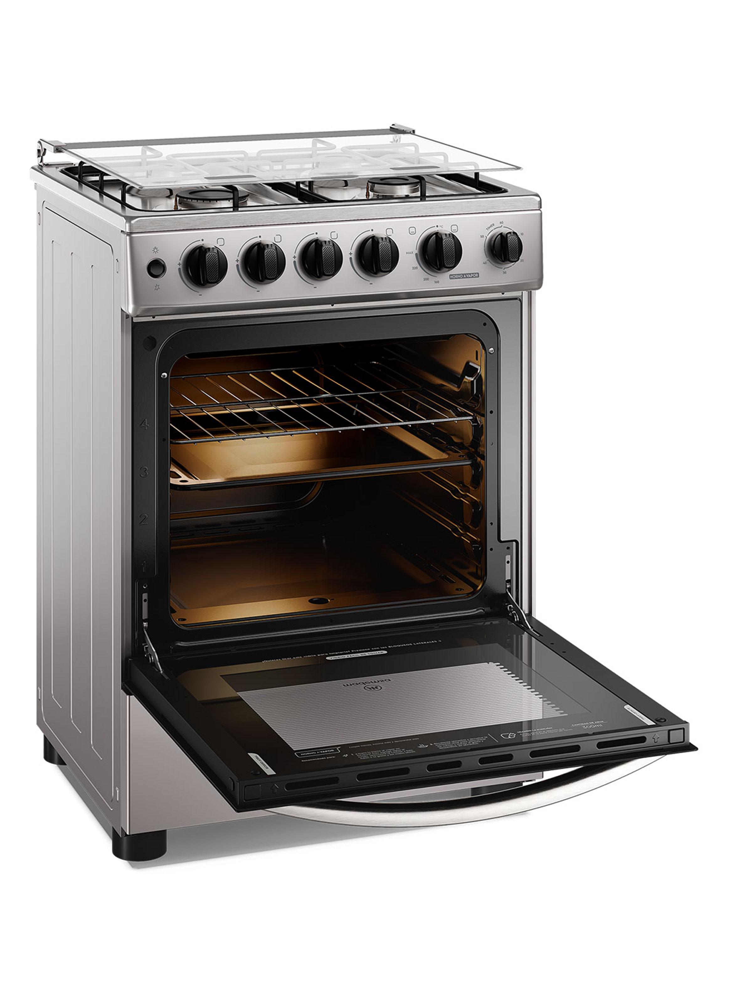 Cocina a Gas 4 Quemadores FM4TSC Gris-3