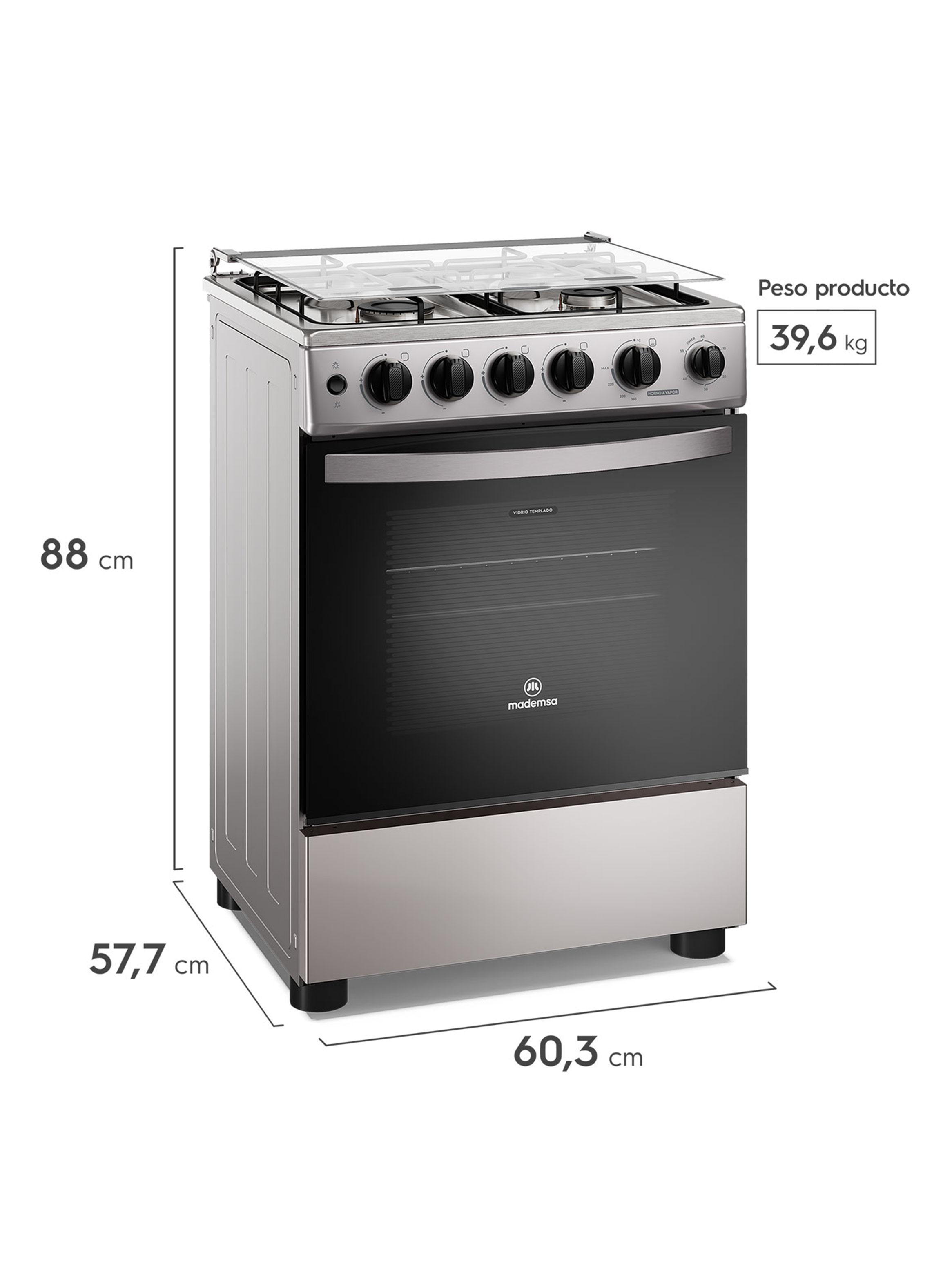 Cocina a Gas 4 Quemadores FM4TSC Gris-2
