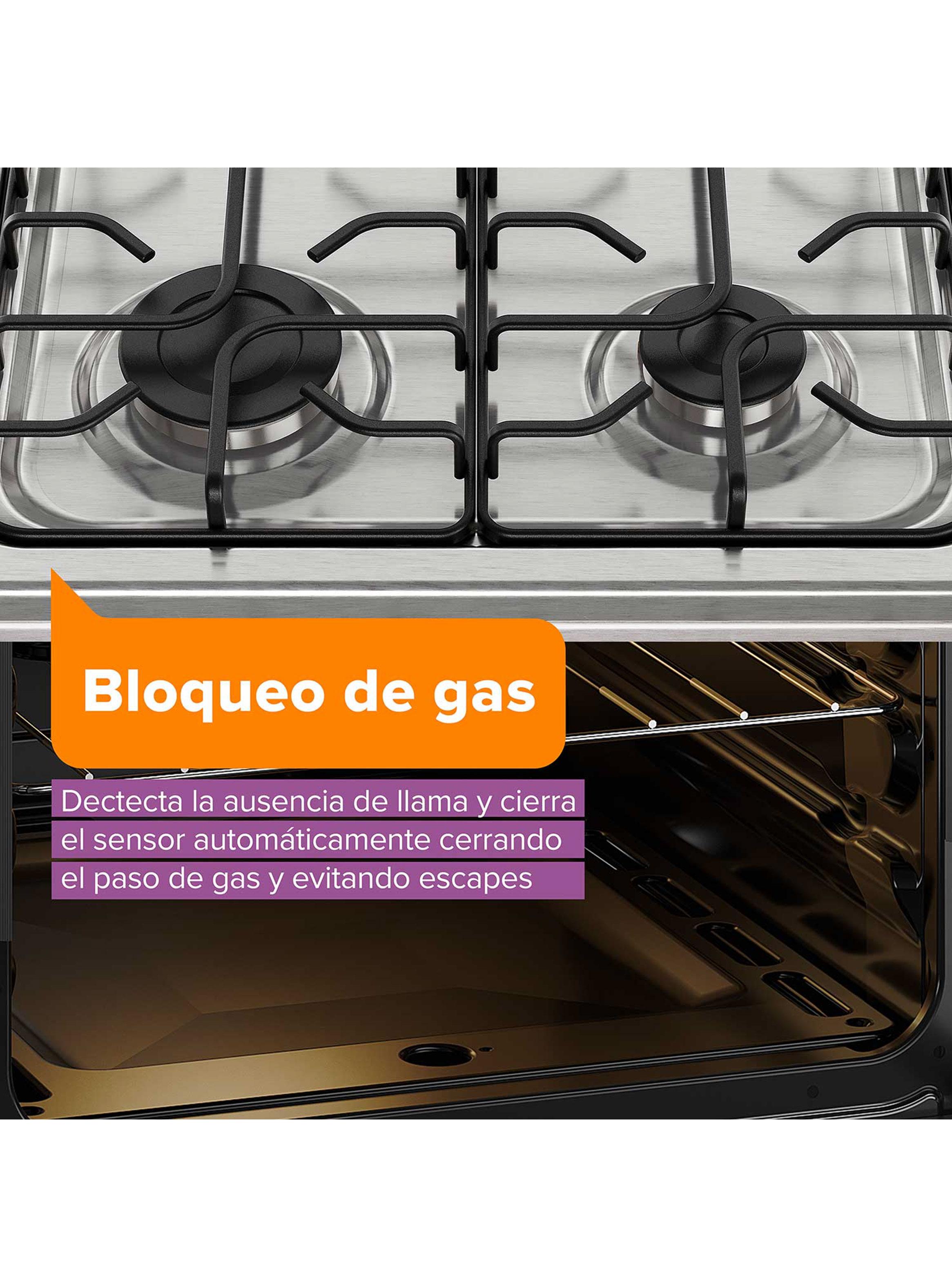 Cocina a Gas 4 Quemadores 62 Litros FM4FSC-5
