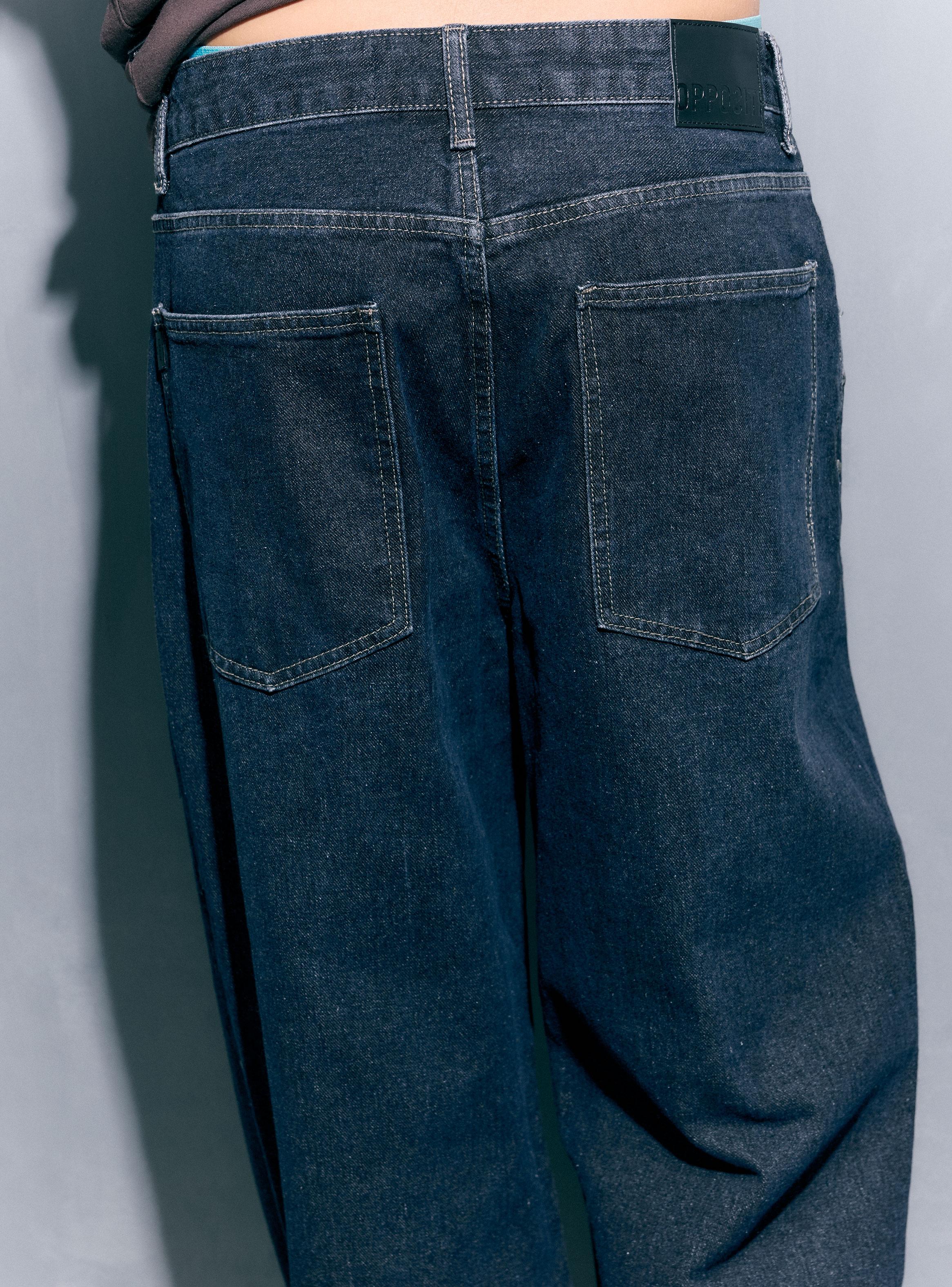 Jeans Algodón con Tachas en Costados-3