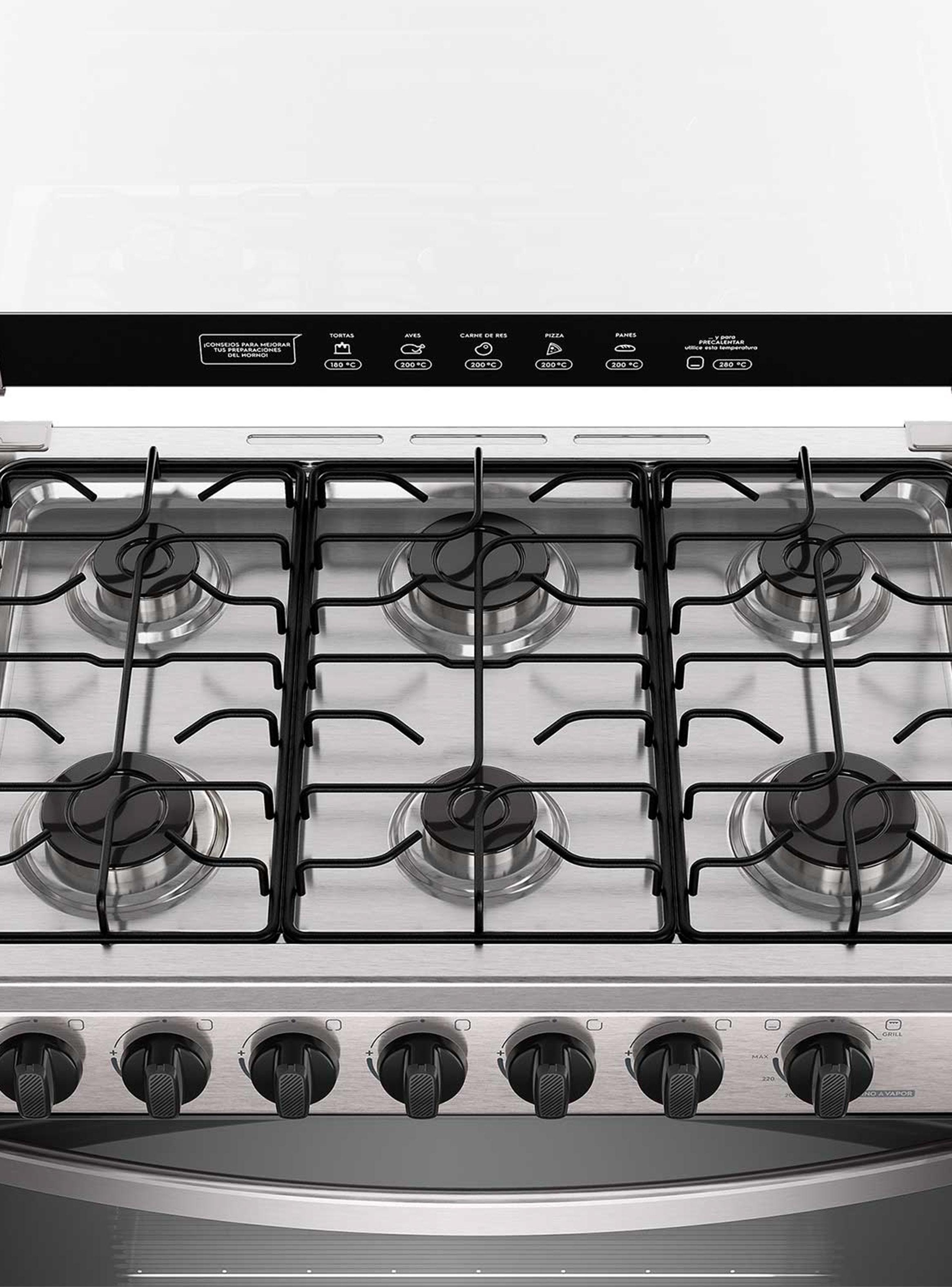 Cocina a Gas 6 Quemadores 115 Litros FM6LSC-3