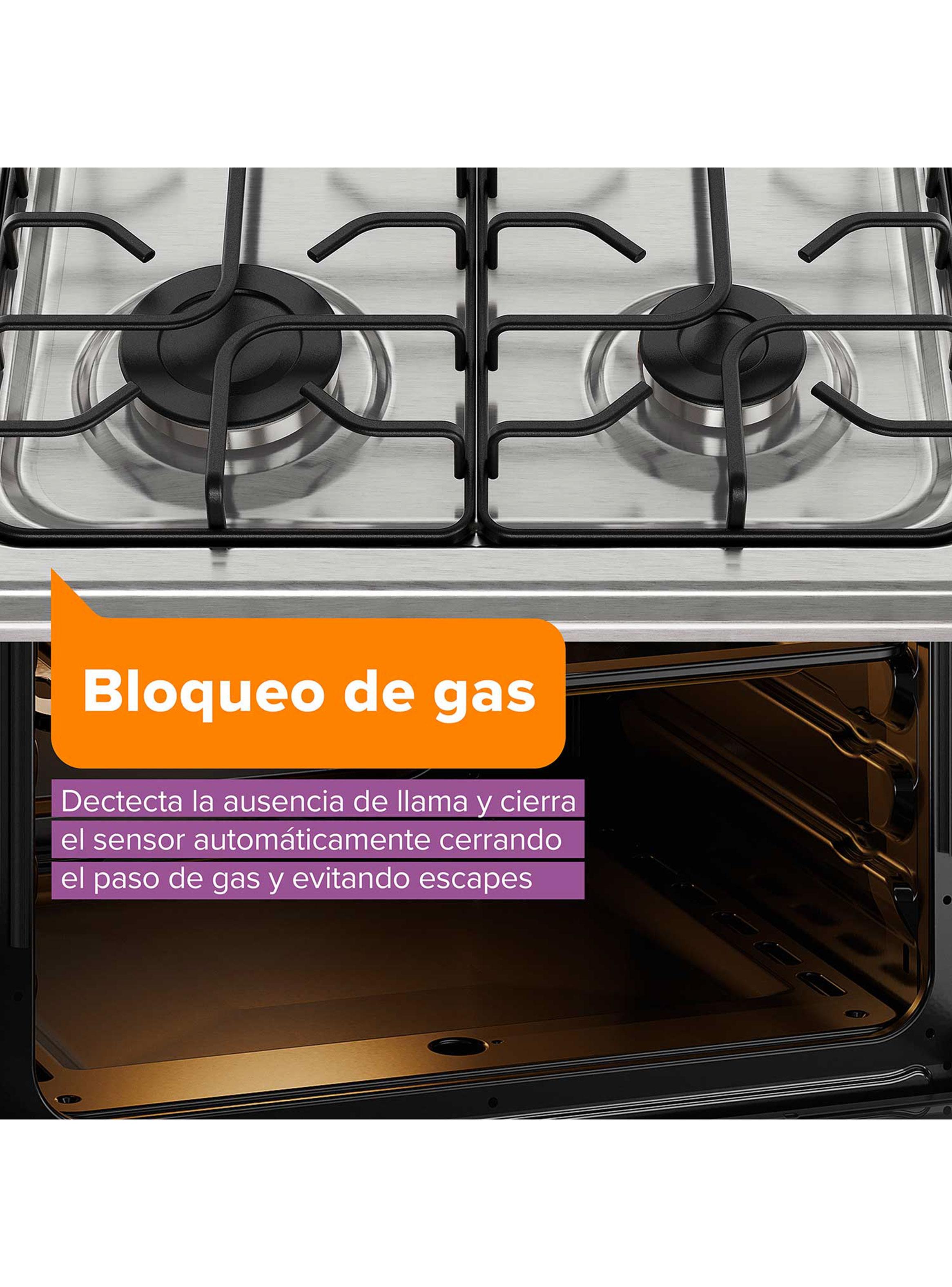 Cocina a Gas 6 Quemadores 115 Litros FM6LSC-5