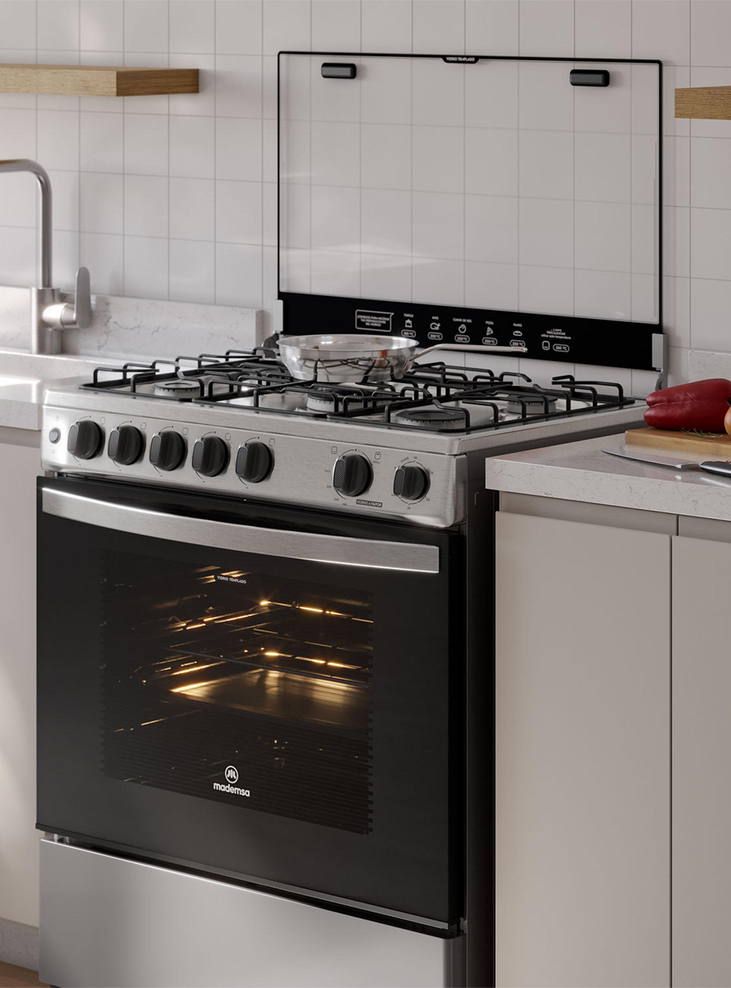 Cocina a Gas 5 Quemadores 115 Litros FM5SSC-4