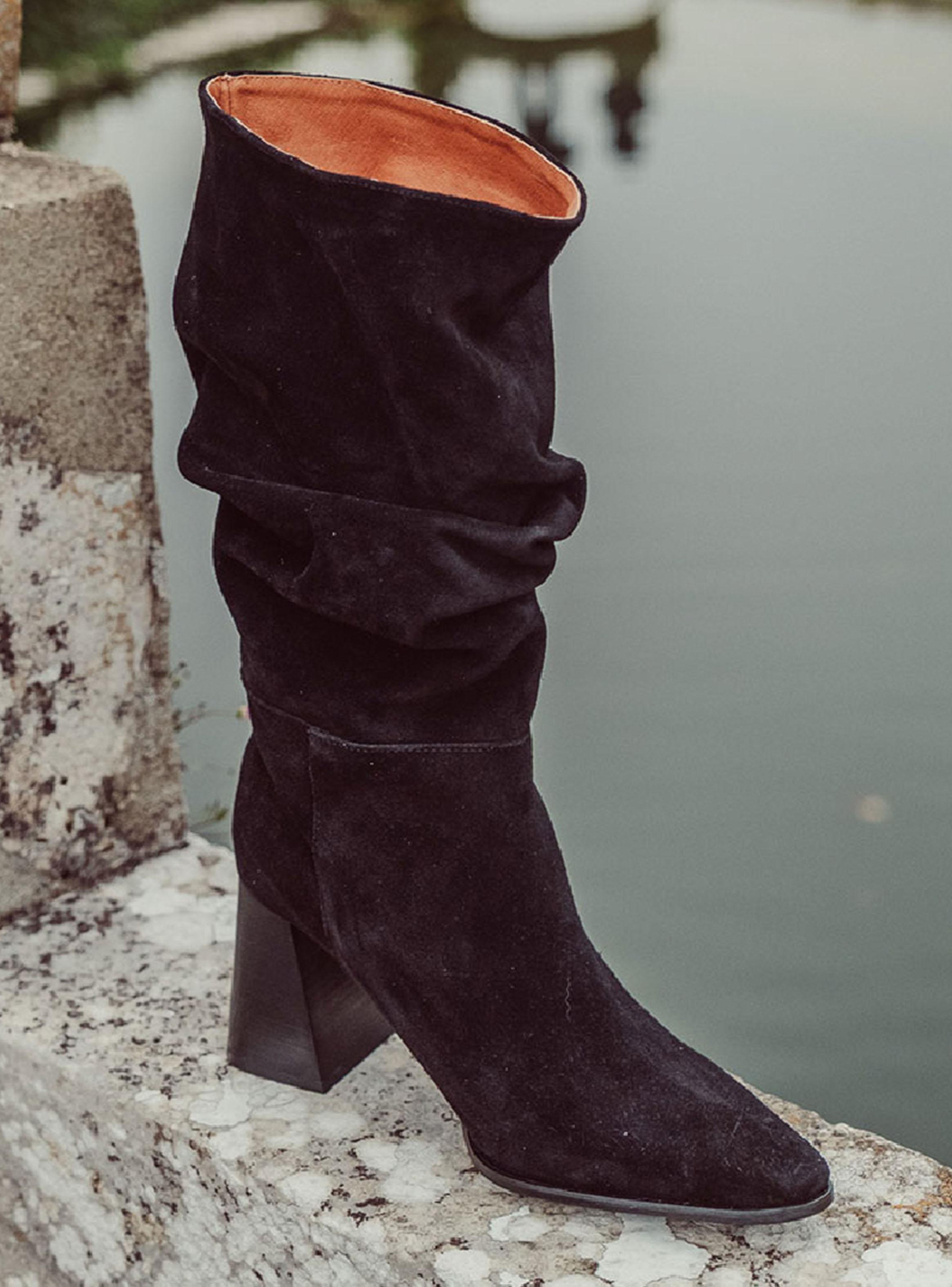 Bota Cuero Elgart Black Mujer-0