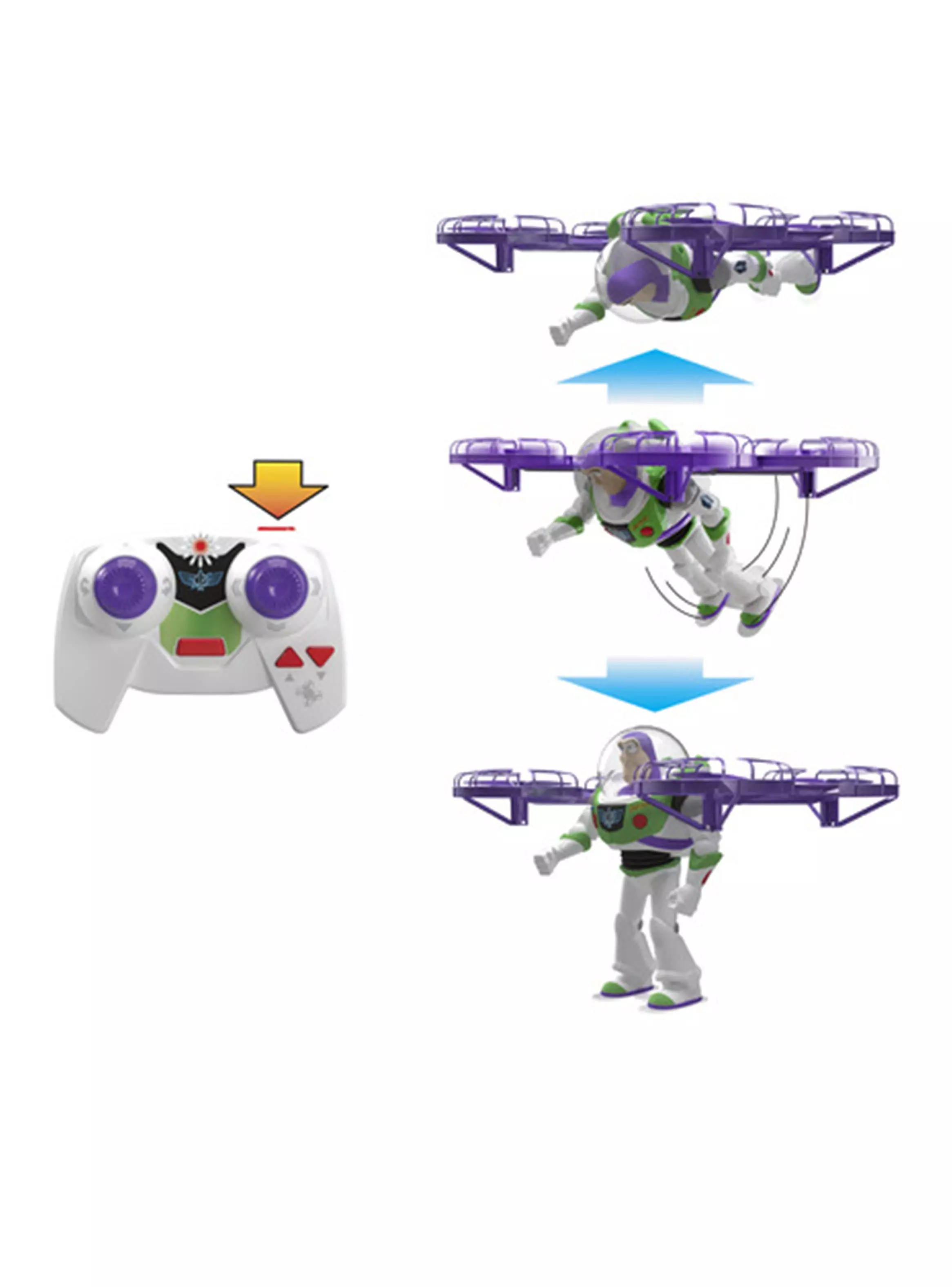 Figura de Acción con Radio Control Buzz Lightyear Dron-2