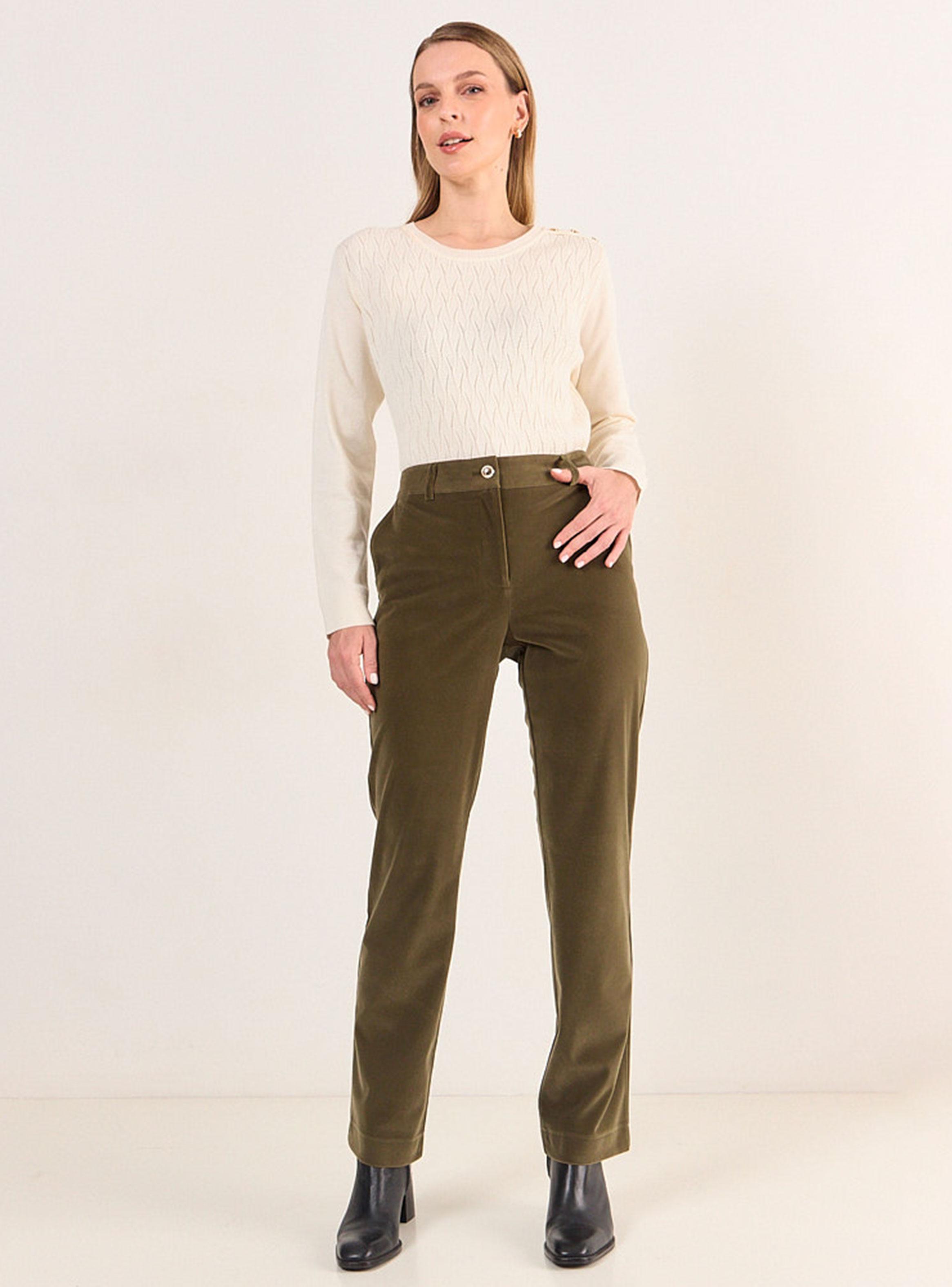 Pantalón Terciopelo con Cierre-4