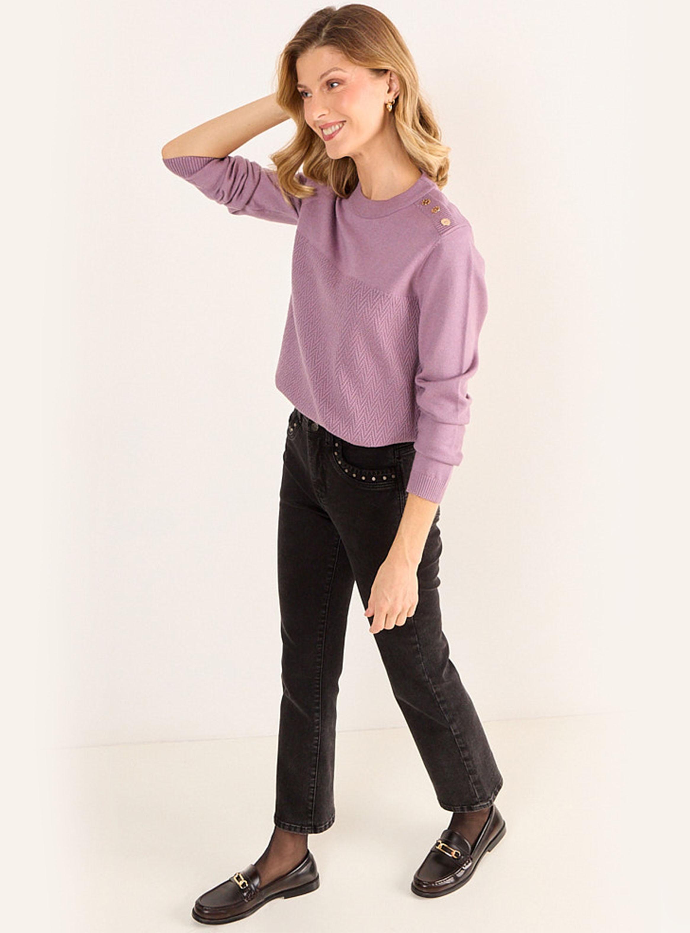 Sweater Tejido con Detalle de Lurex-4