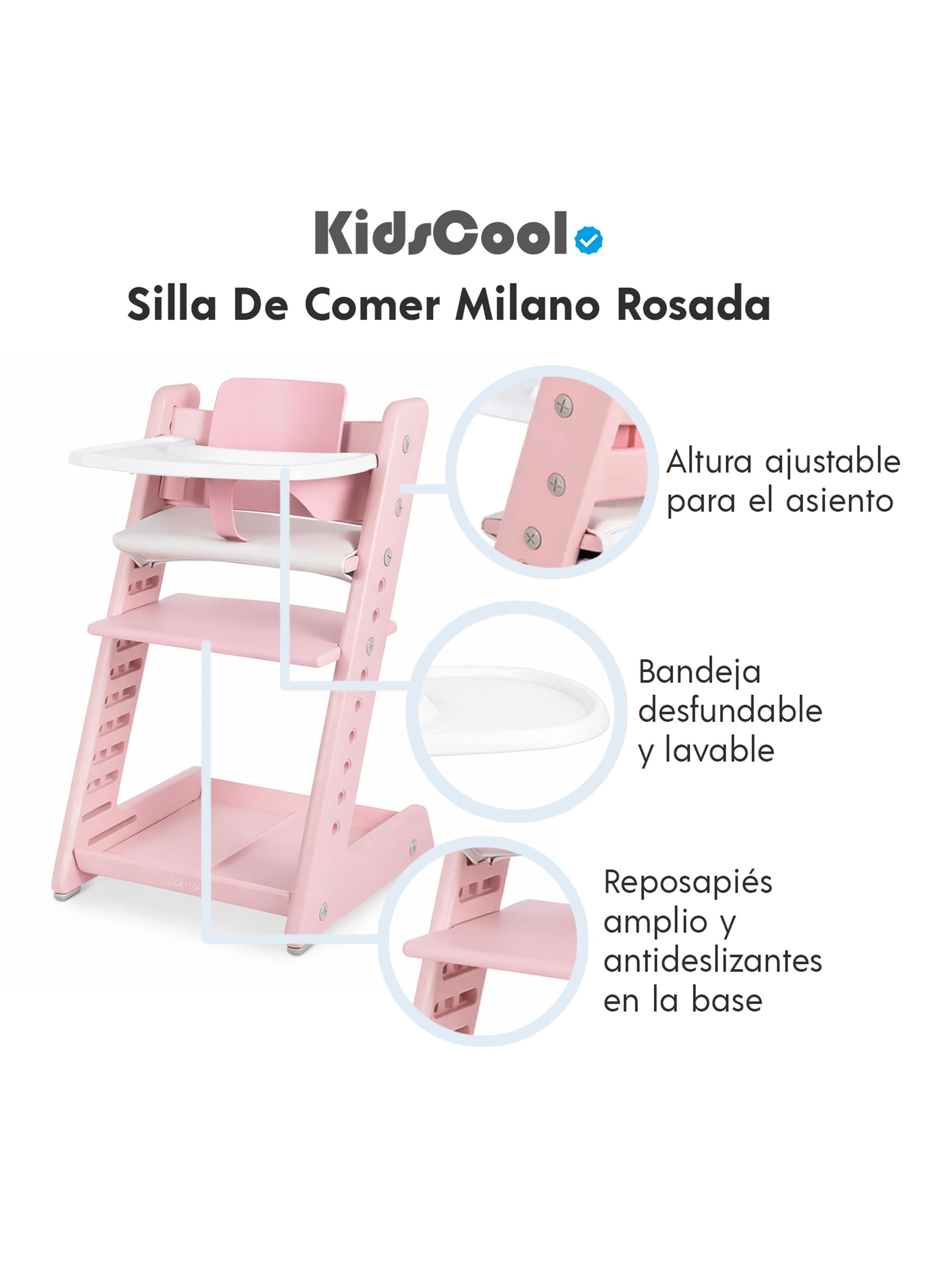 Silla de Comer Milano Rosado-1