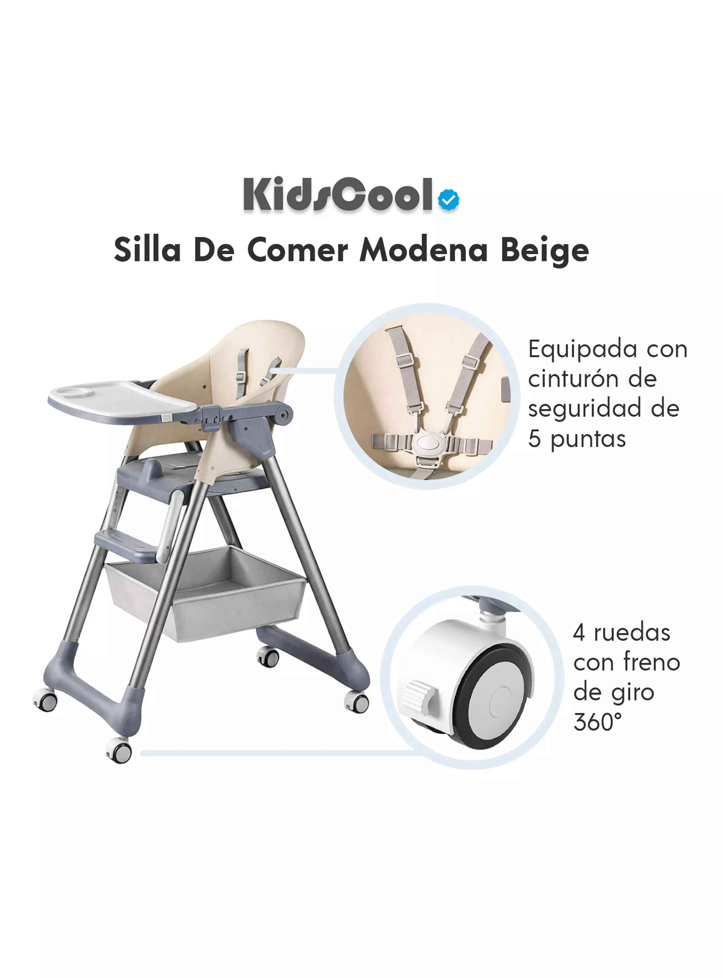 Silla de Comer Modena Beige-3