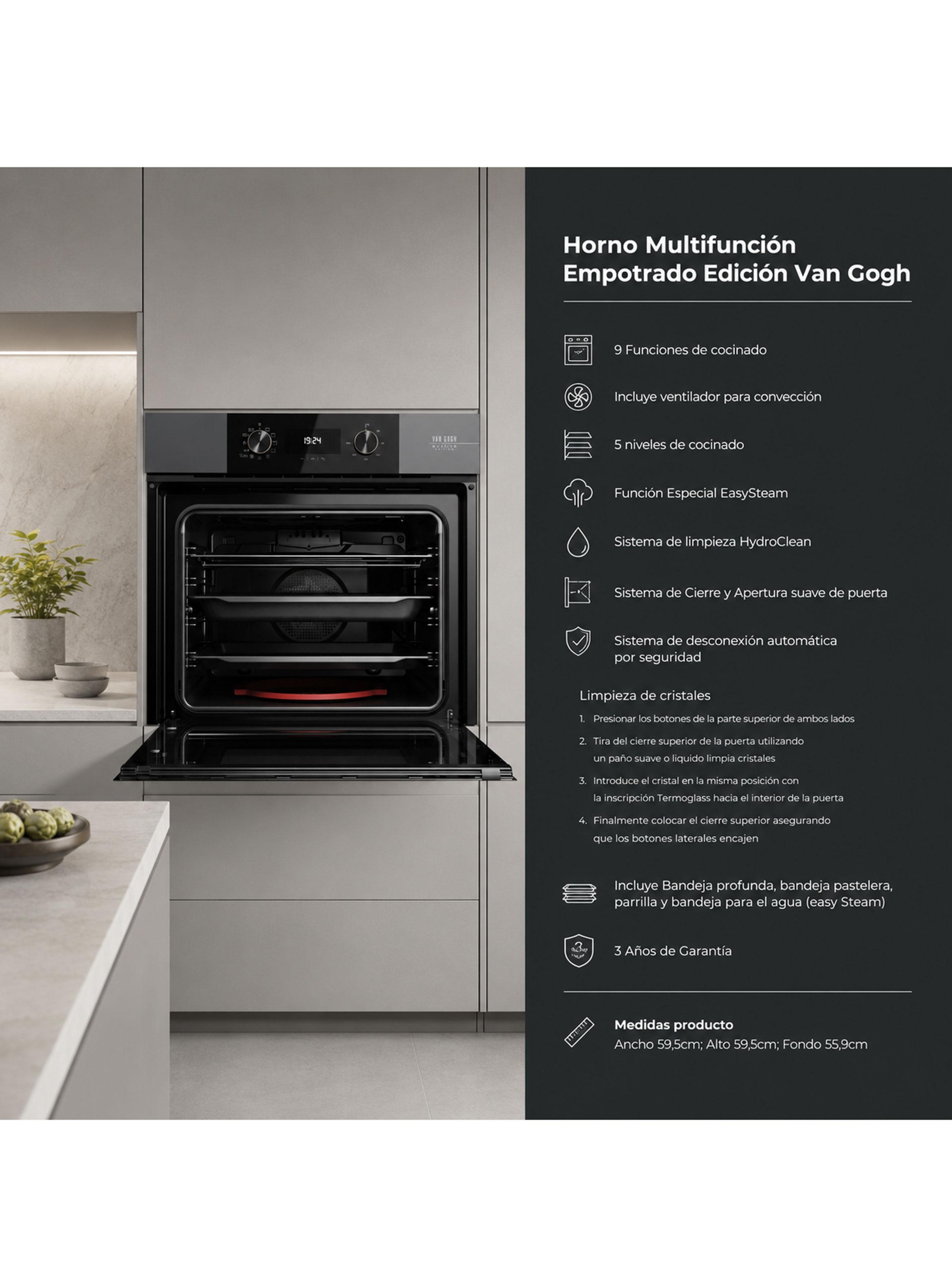 Horno Empotrable con Convector 63 Litros HLB 84 VGOGH VG-2