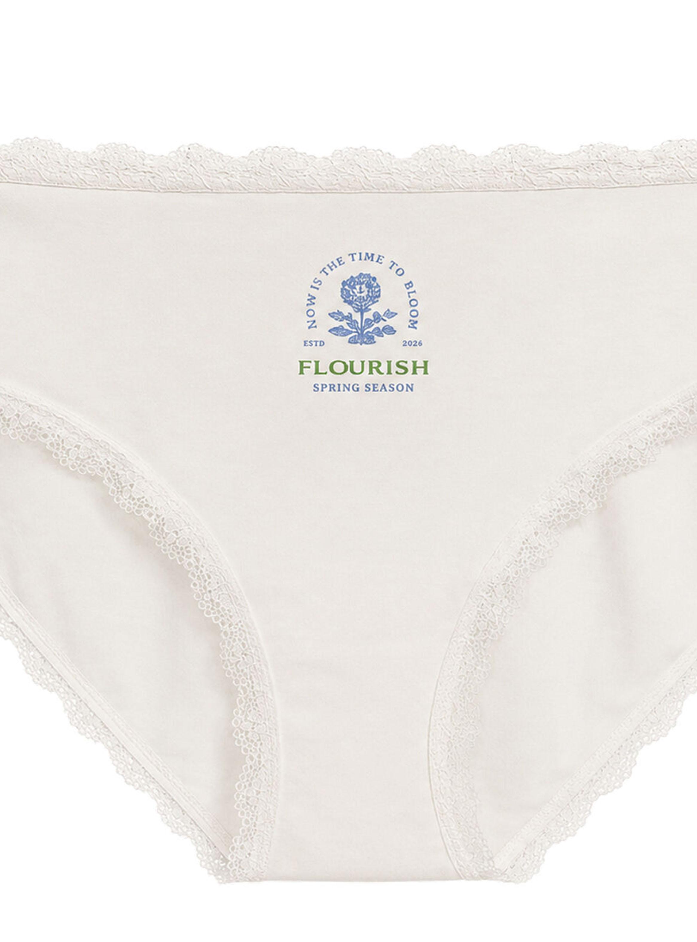 Calzón Ancho Algodón Estampado Flor-1