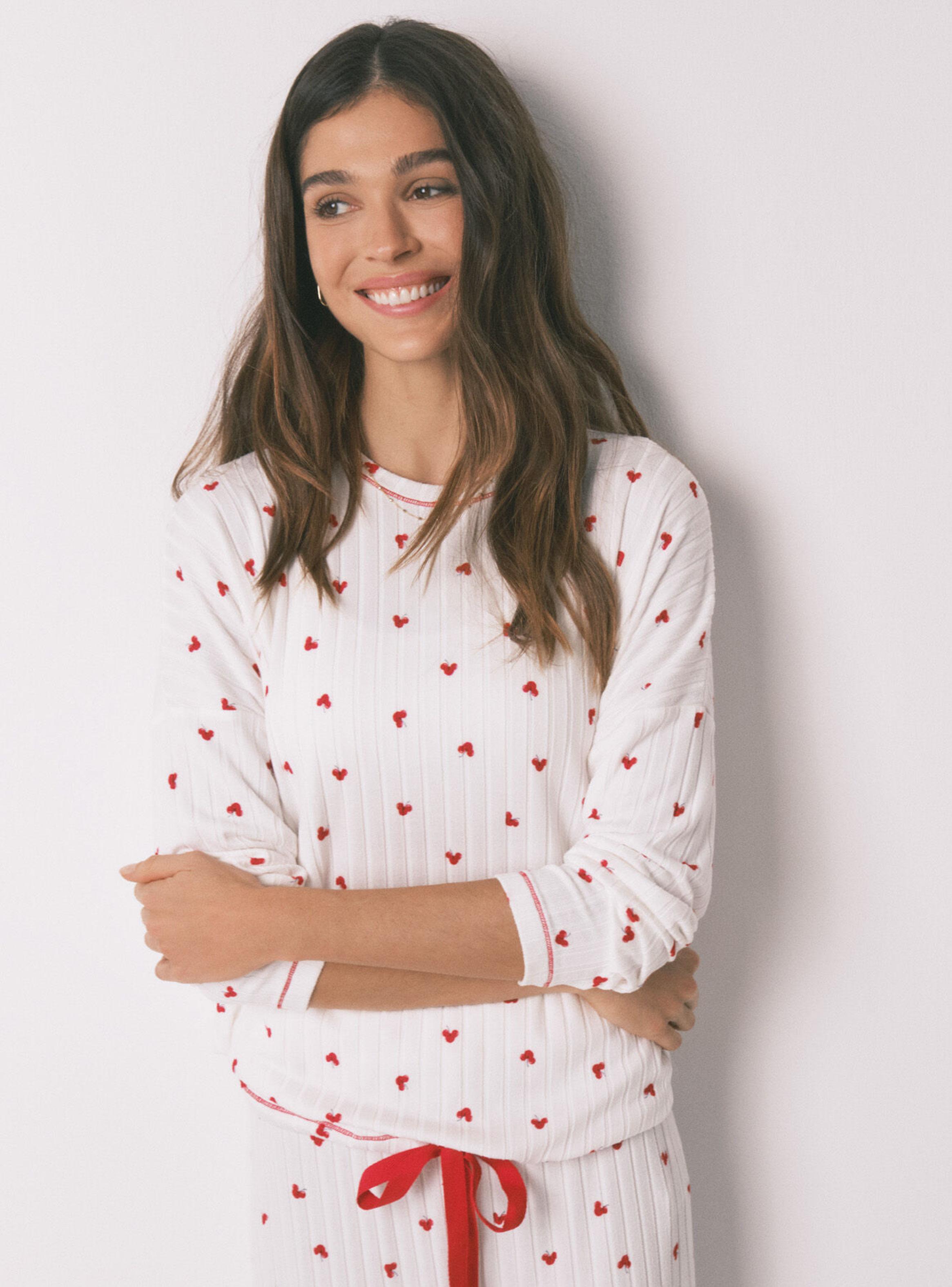 Pijama Largo Estampado Mickey Cherry-2