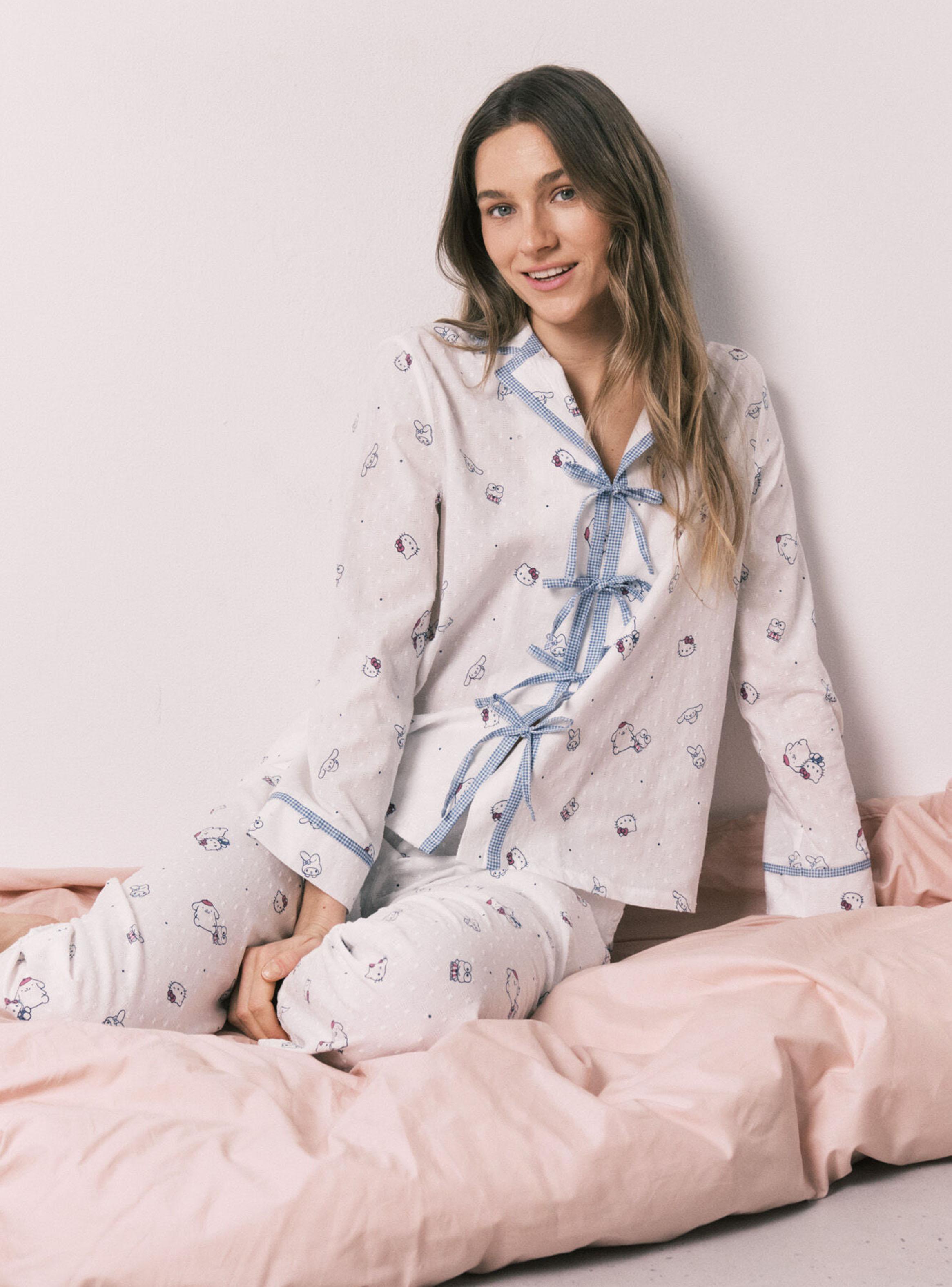 Pijama Camisero Largo Algodón Hello Kitty-2