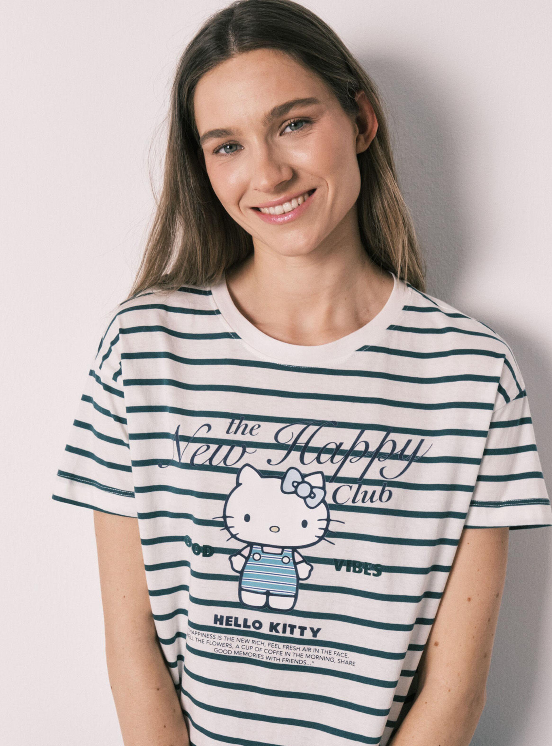 Pijama Hello Kitty Manga Corta Algodón-4