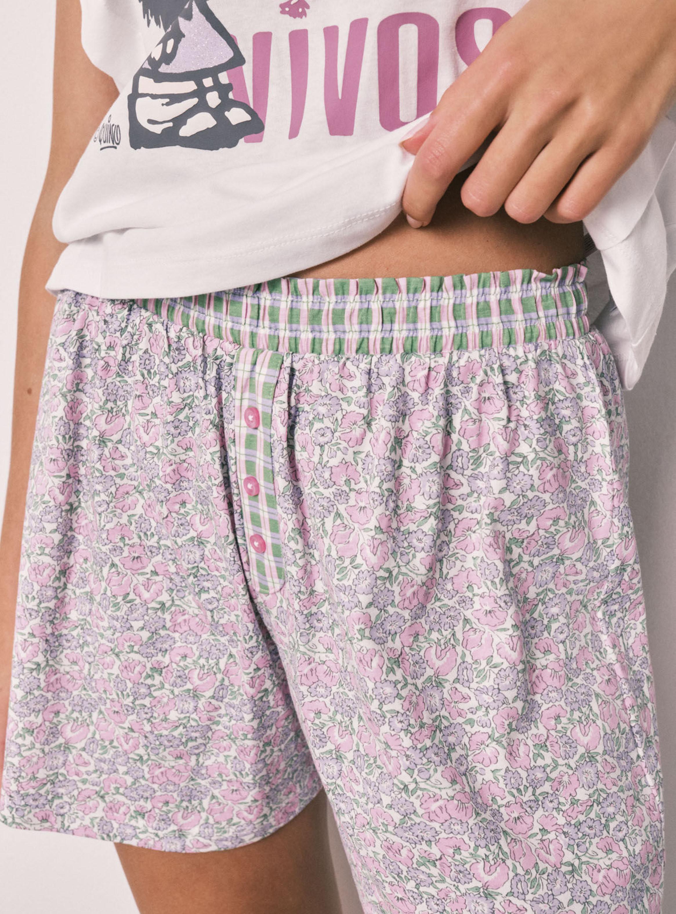 Pijama Corto Algodón Mafalda-3