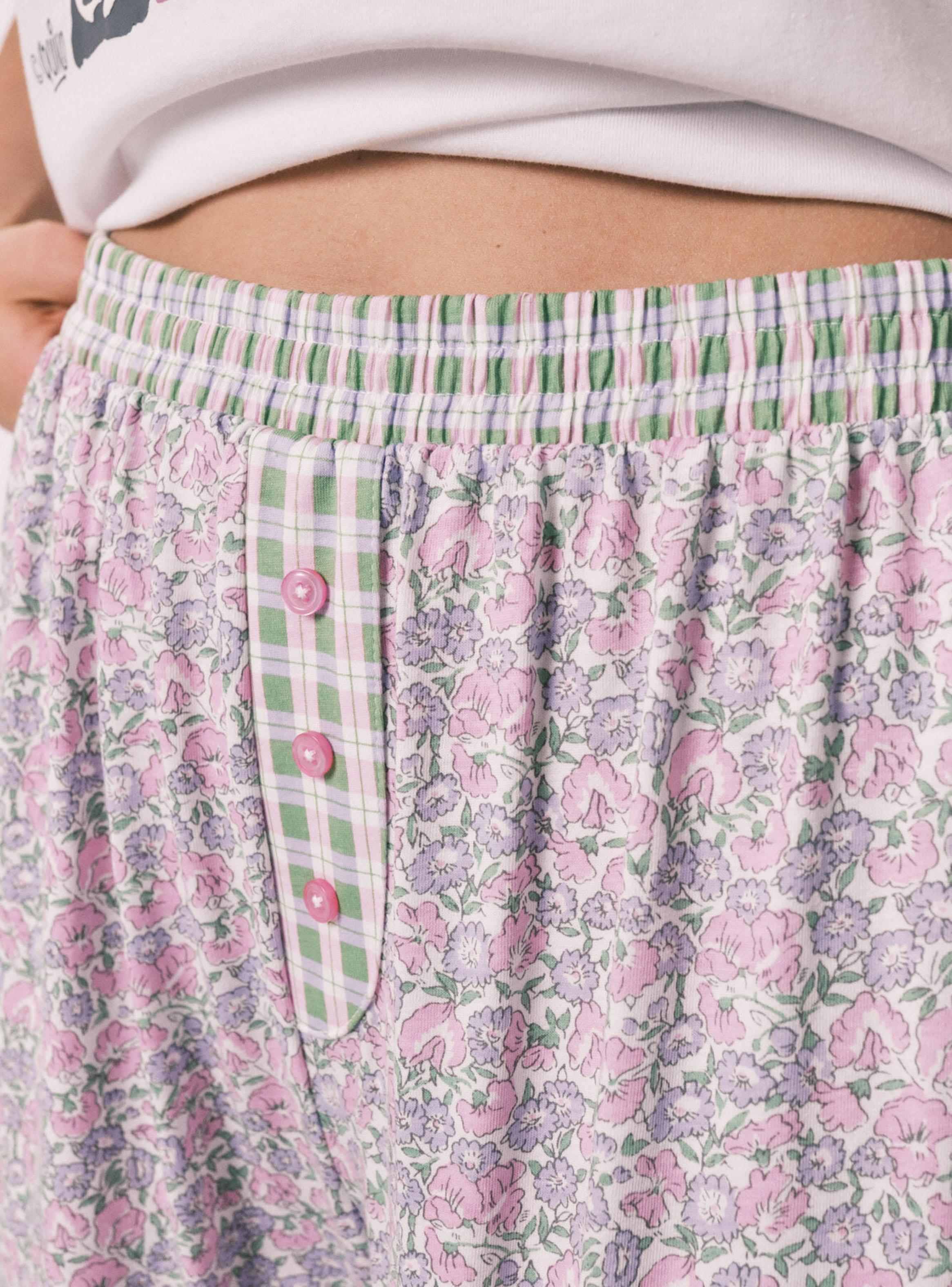 Pijama Largo Algodón Mafalda Flores-4
