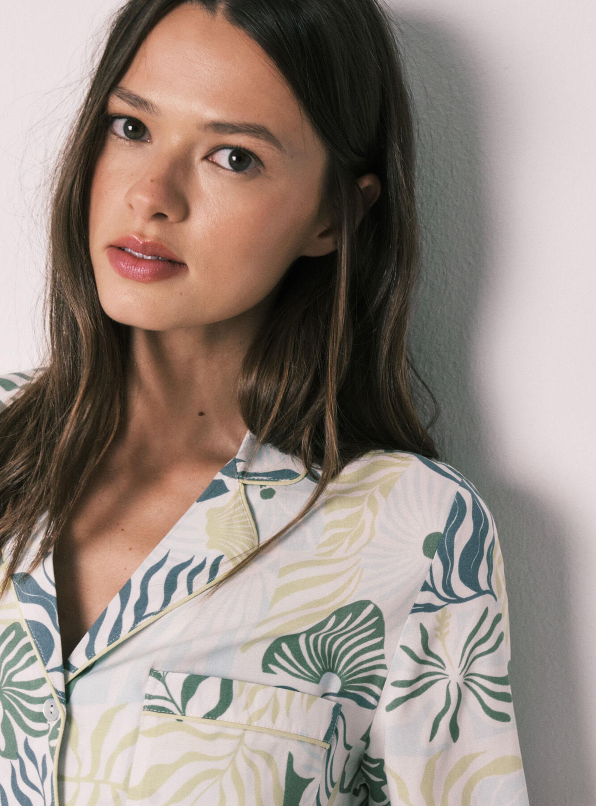 Pijama Camisero Palmeras-3