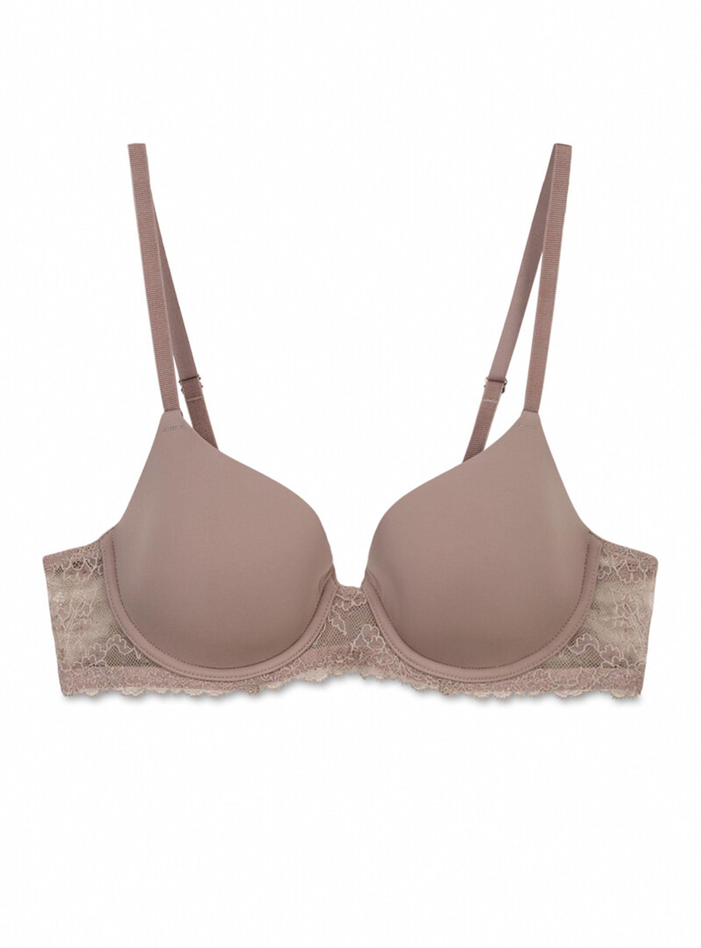 Sostén Beautiful Clásico Microfibra y Encaje Beige-4