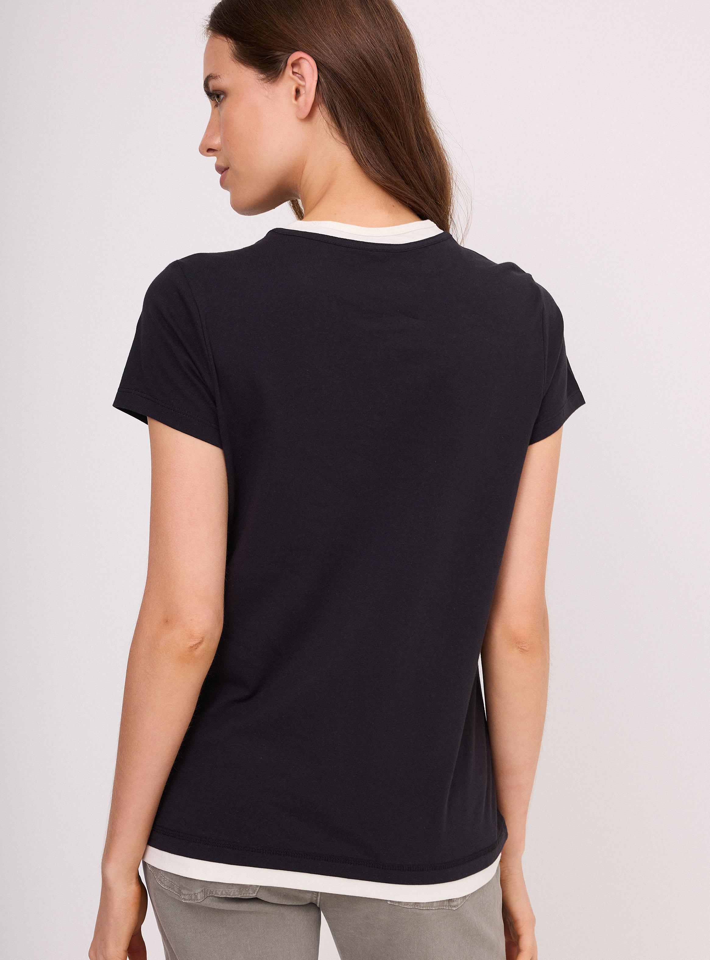 Polera Doble Capa en Escote Basta y Manga-3