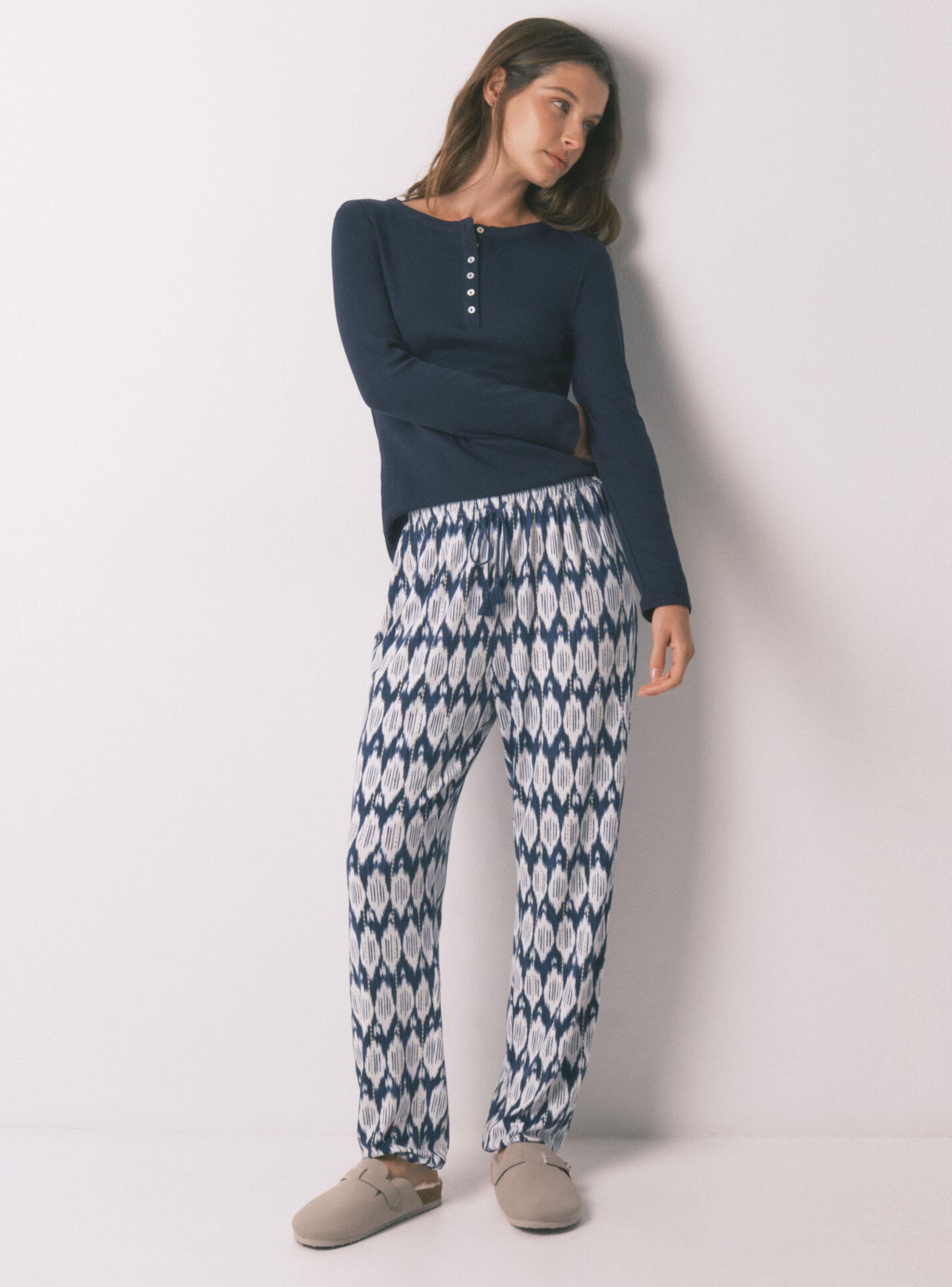 Pantalón Largo Estampado Boho-3