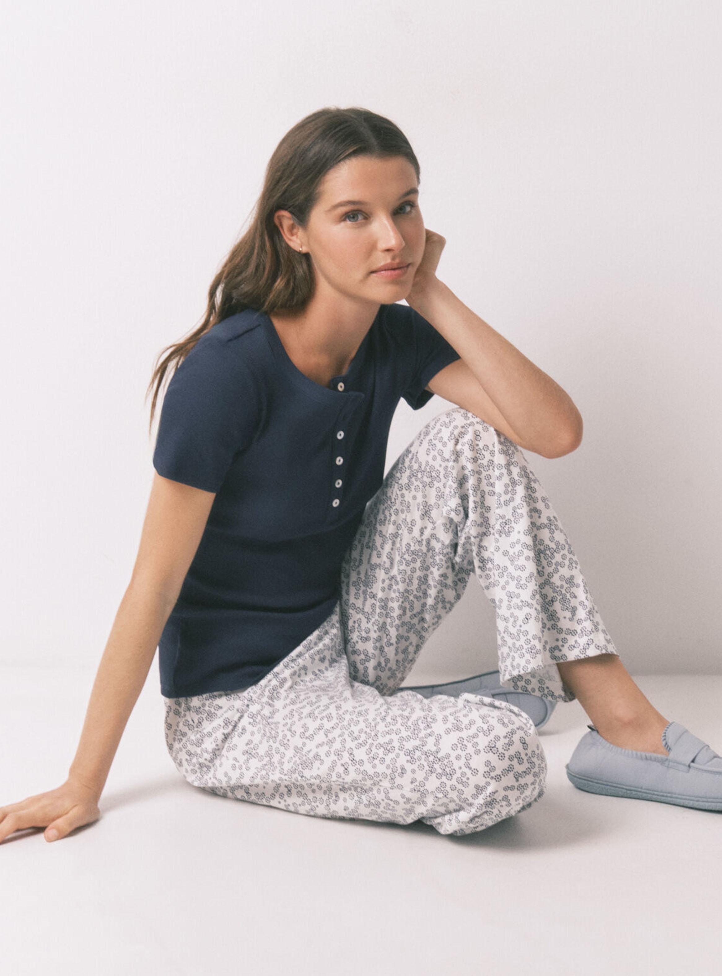 Pantalón Largo Algodón Estampado All Floral-2