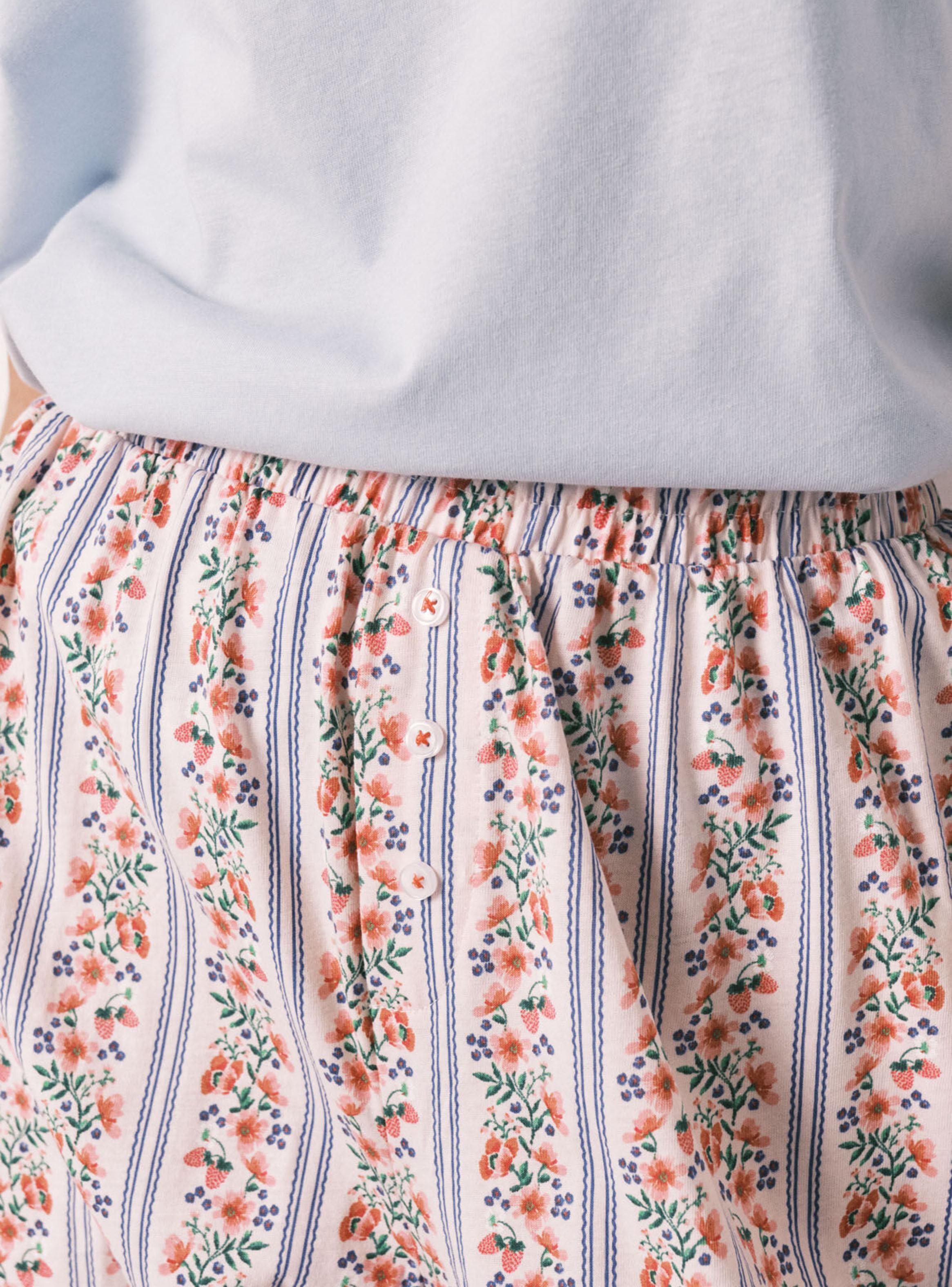 Pantalón Carrot Algodón Estampado Flores-2