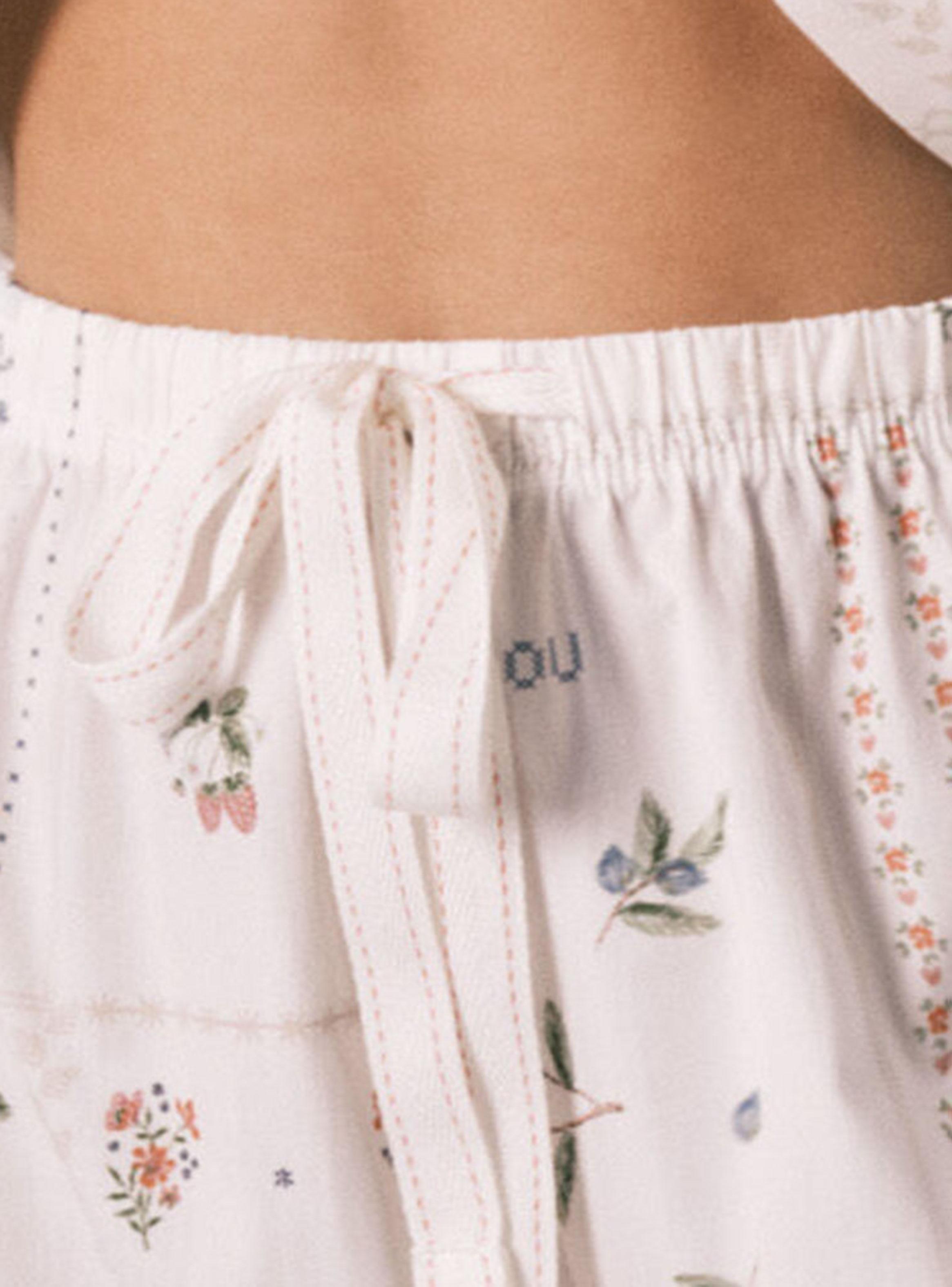 Pantalón Largo Algodón Estampado Floral-3