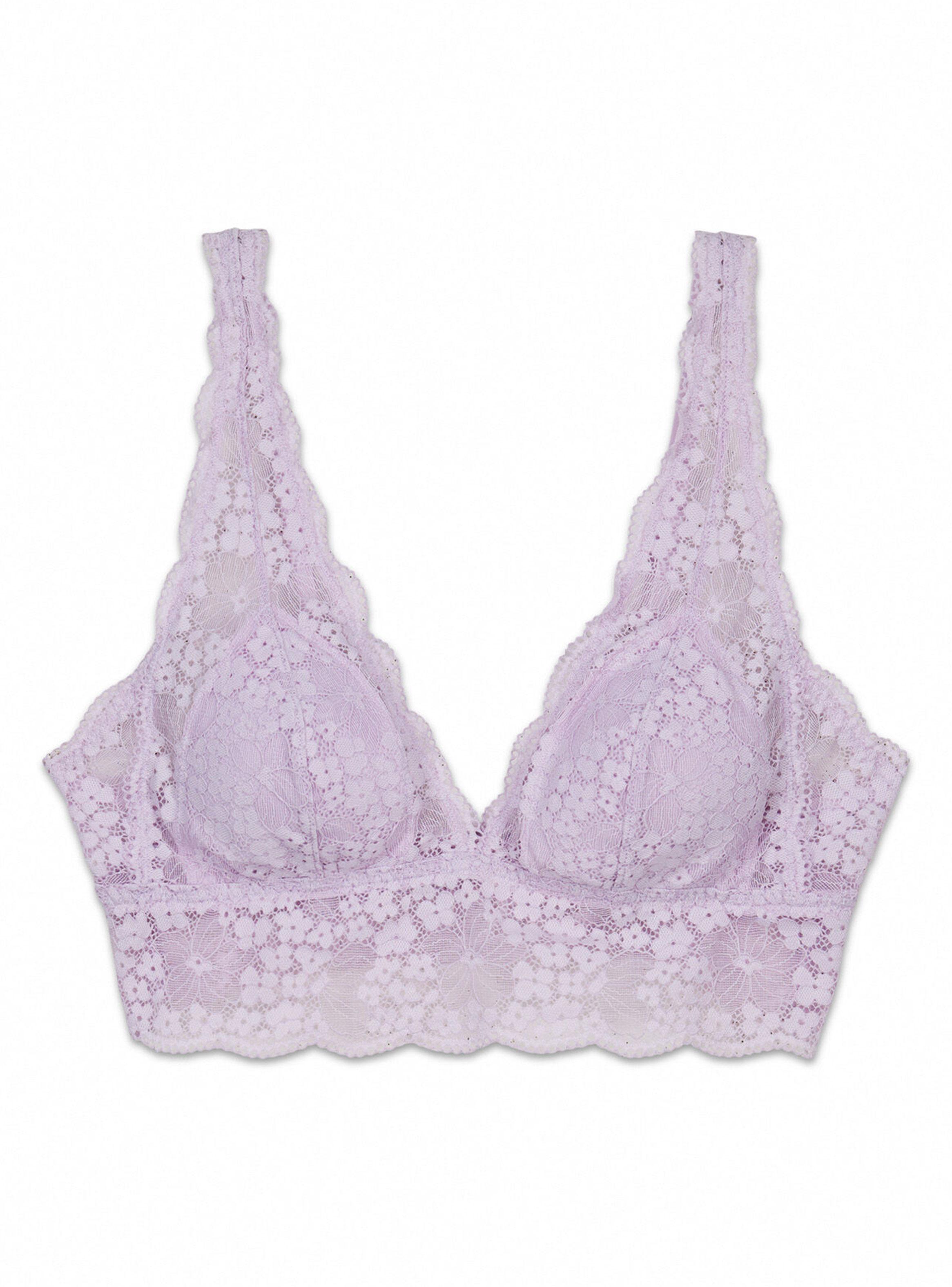 Sostén Bralette Halter Encaje Lila-6