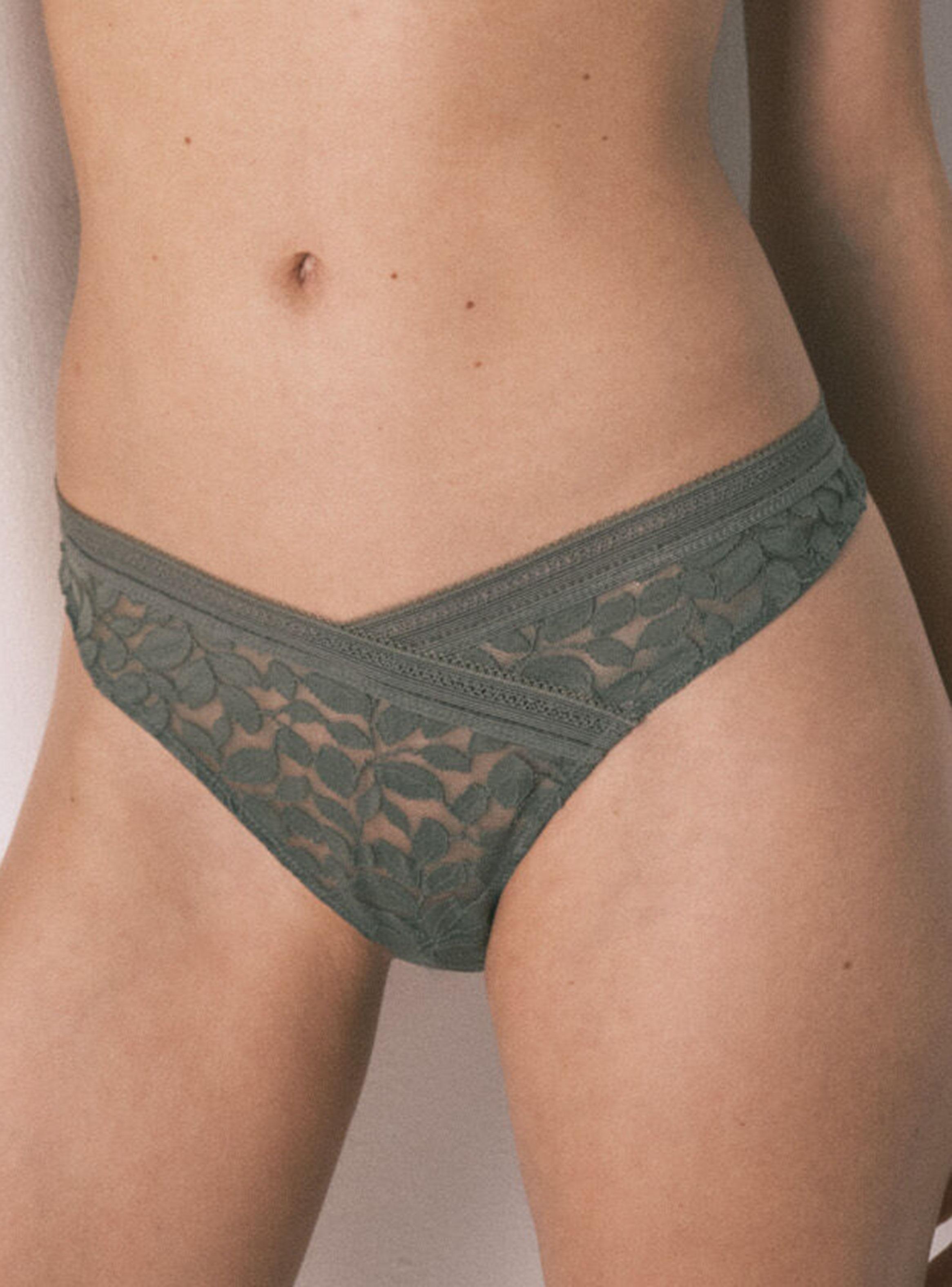 Colaless Encaje Cintura V Kaki-2