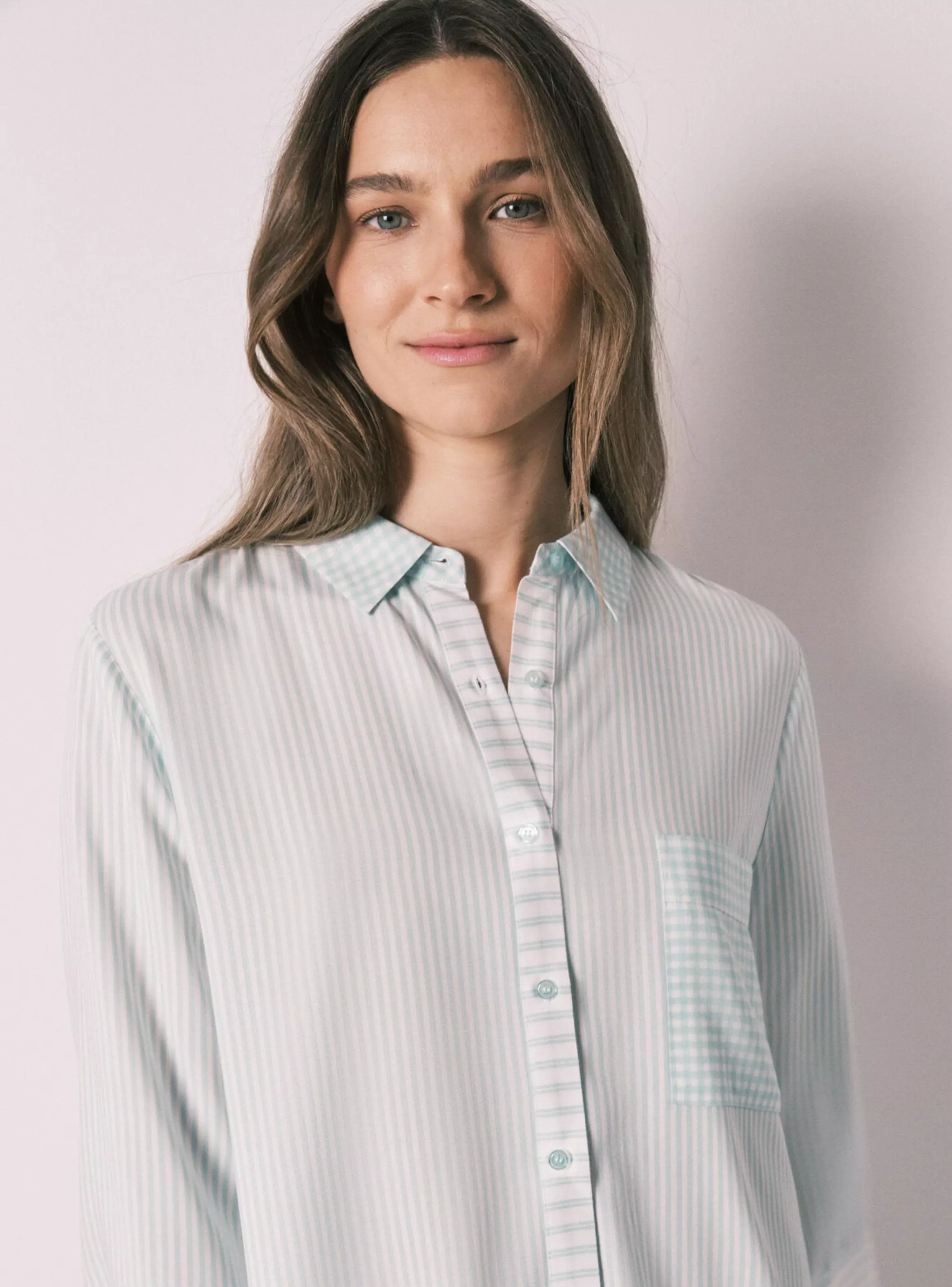 Camisola Rayas y Cuadros Vichy Verde-2