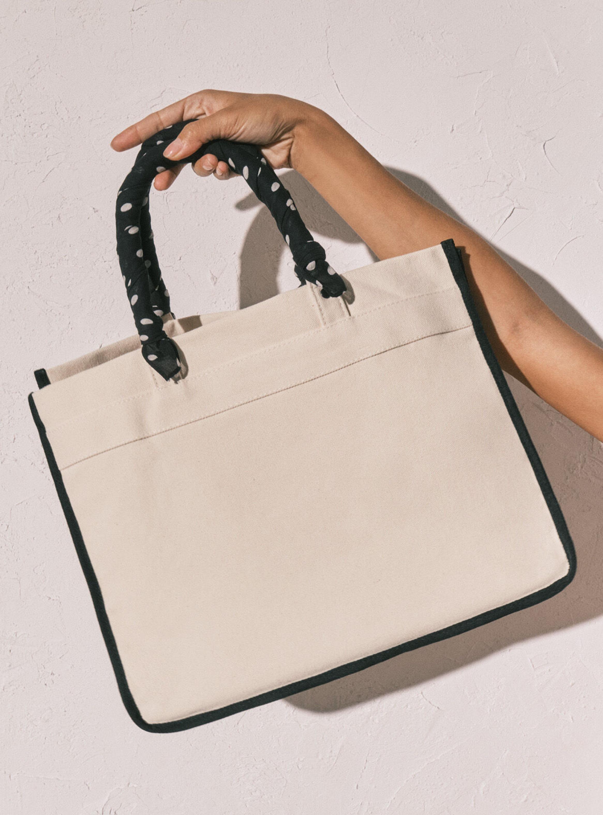 Bolso Grande Canva Beige Estampado-1