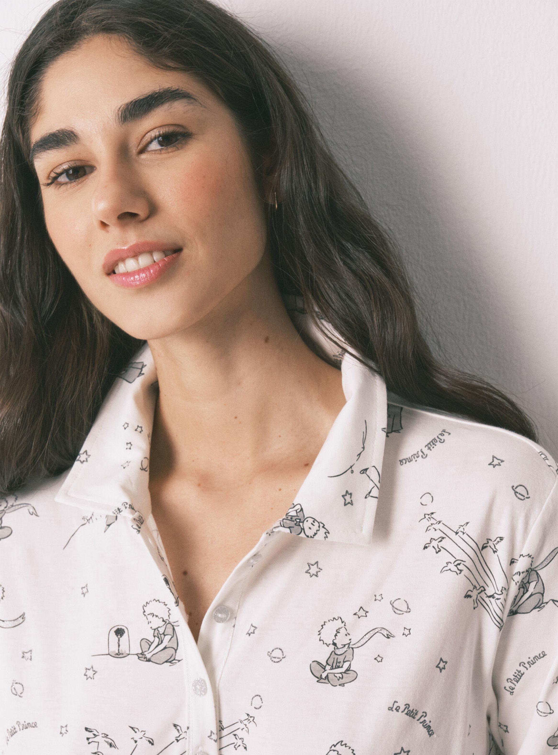 Camisón Corto Algodón Estampado El Principito-2