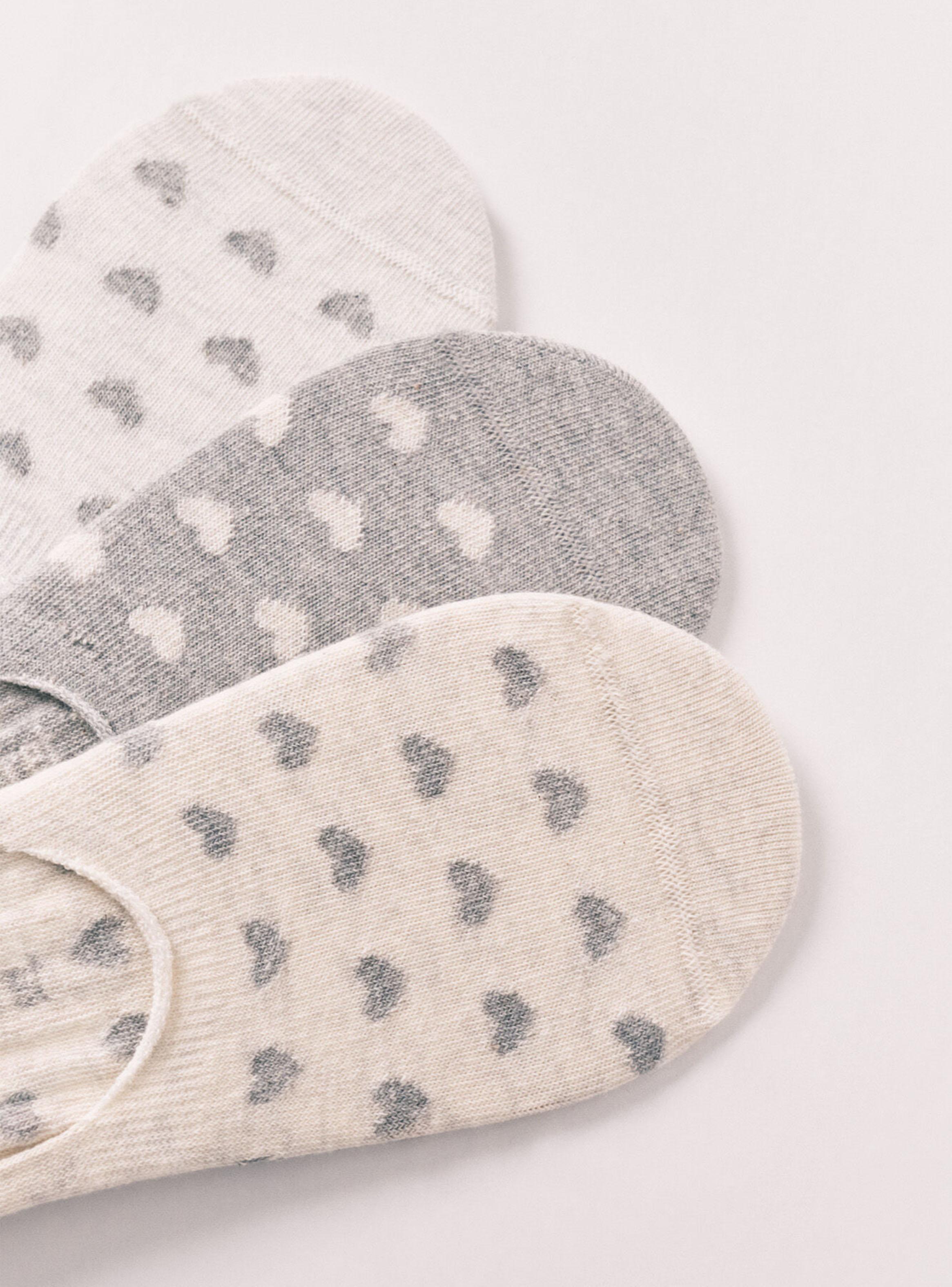 Pack 3 Calcetines Slip Estampado Corazones-2