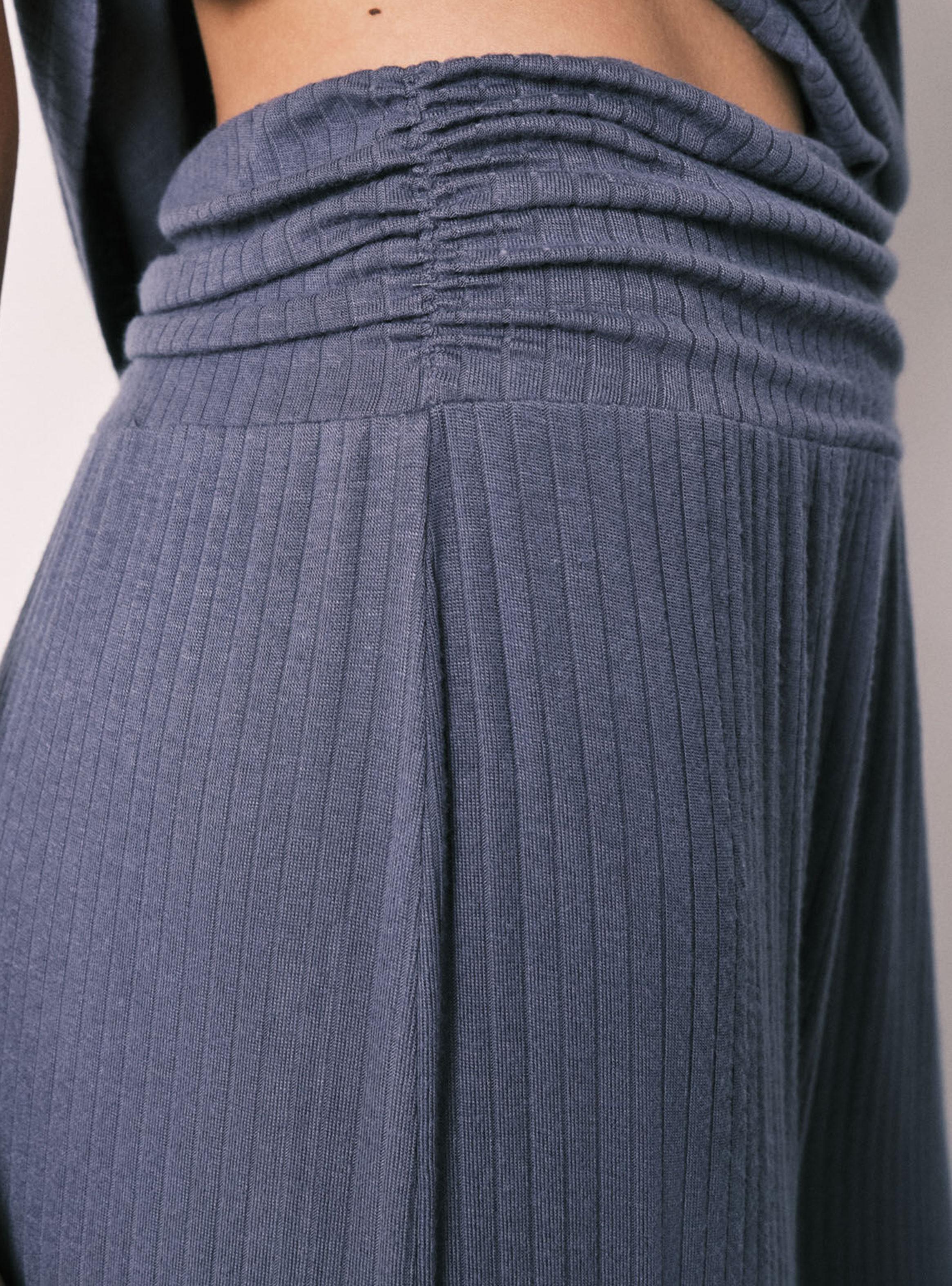 Pijama Capri Viscosa Suave Azul-5