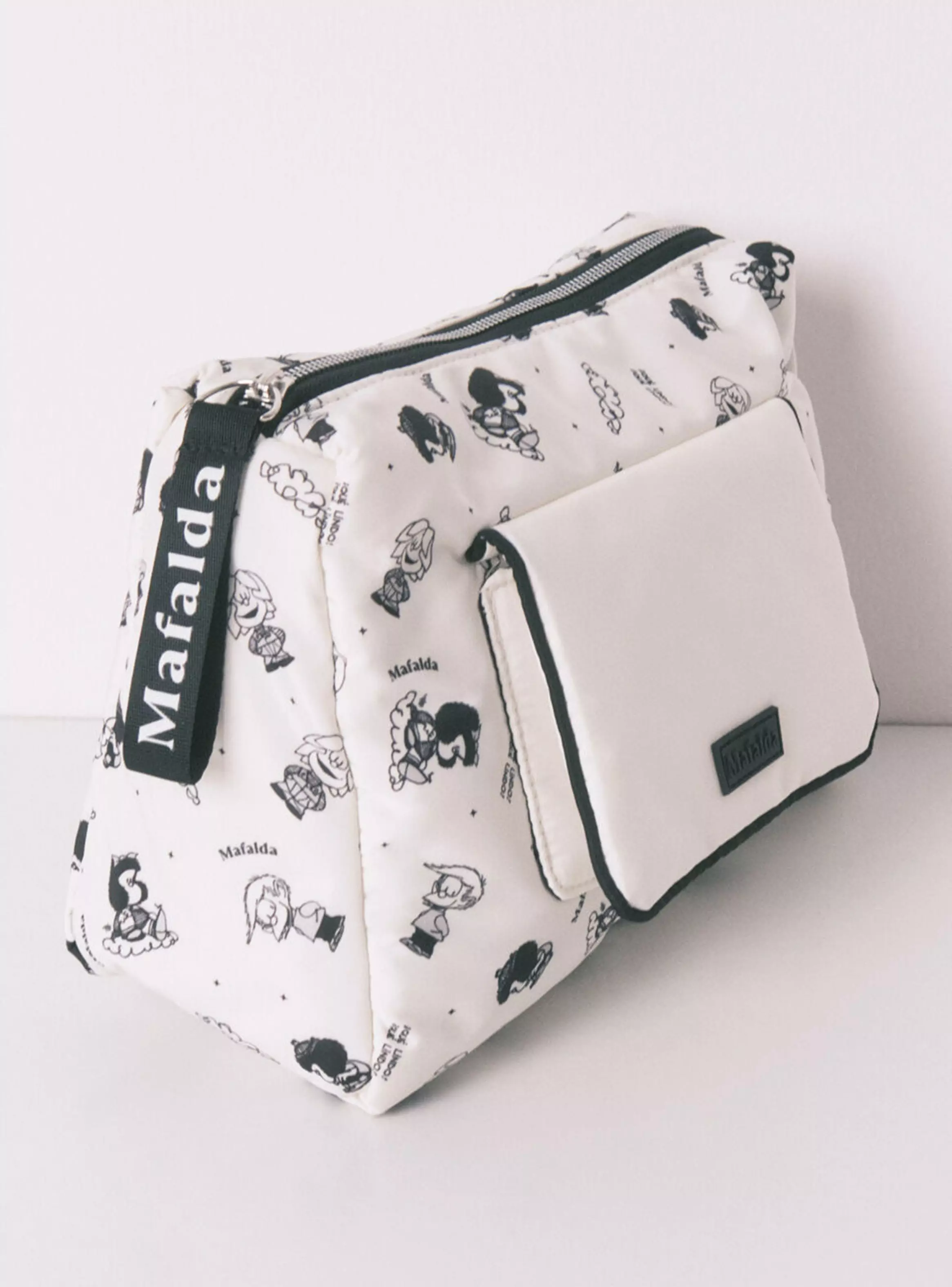 Neceser Grande Nailon Mafalda Blanco-2
