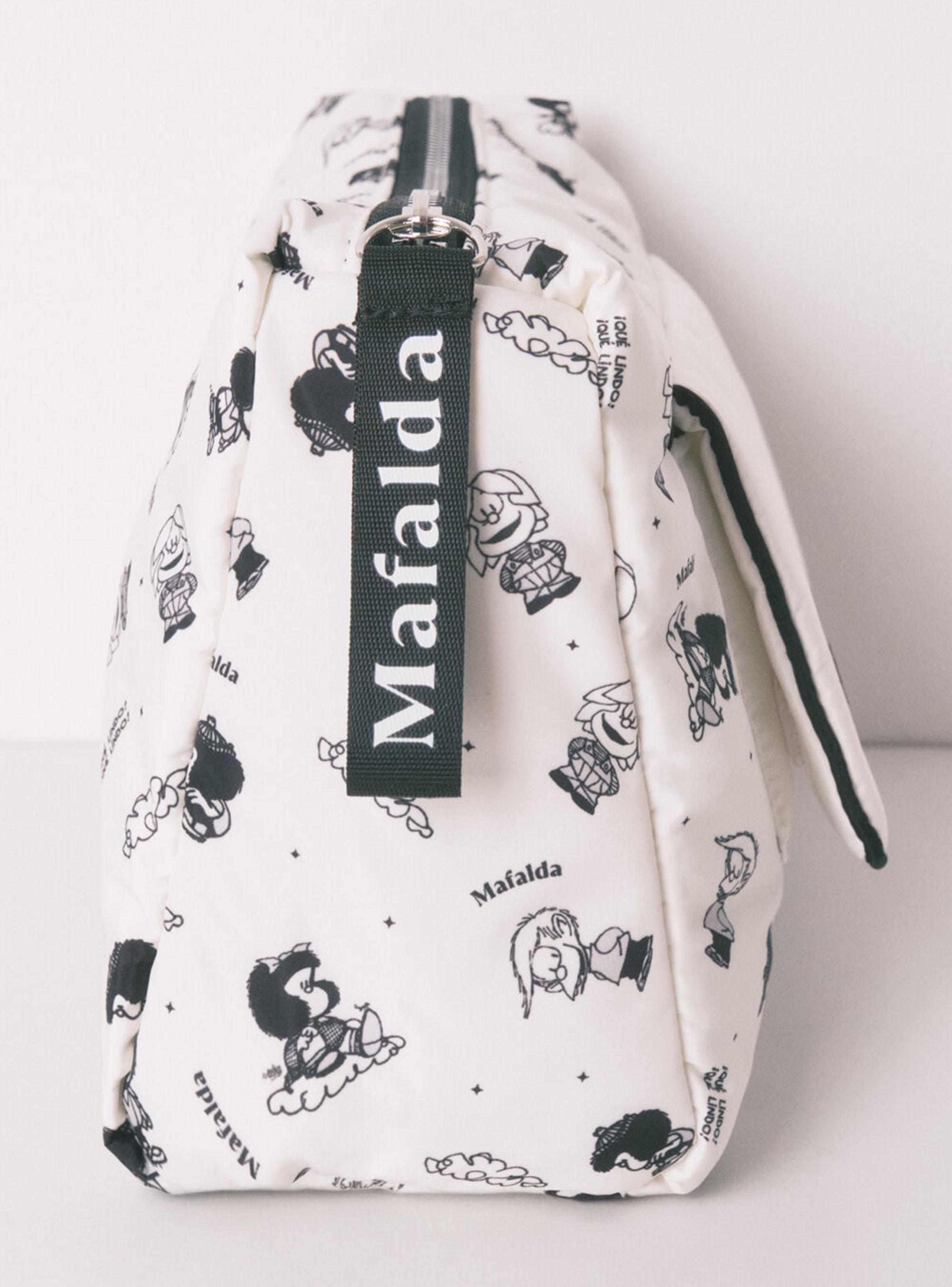 Neceser Grande Nailon Mafalda Blanco-3