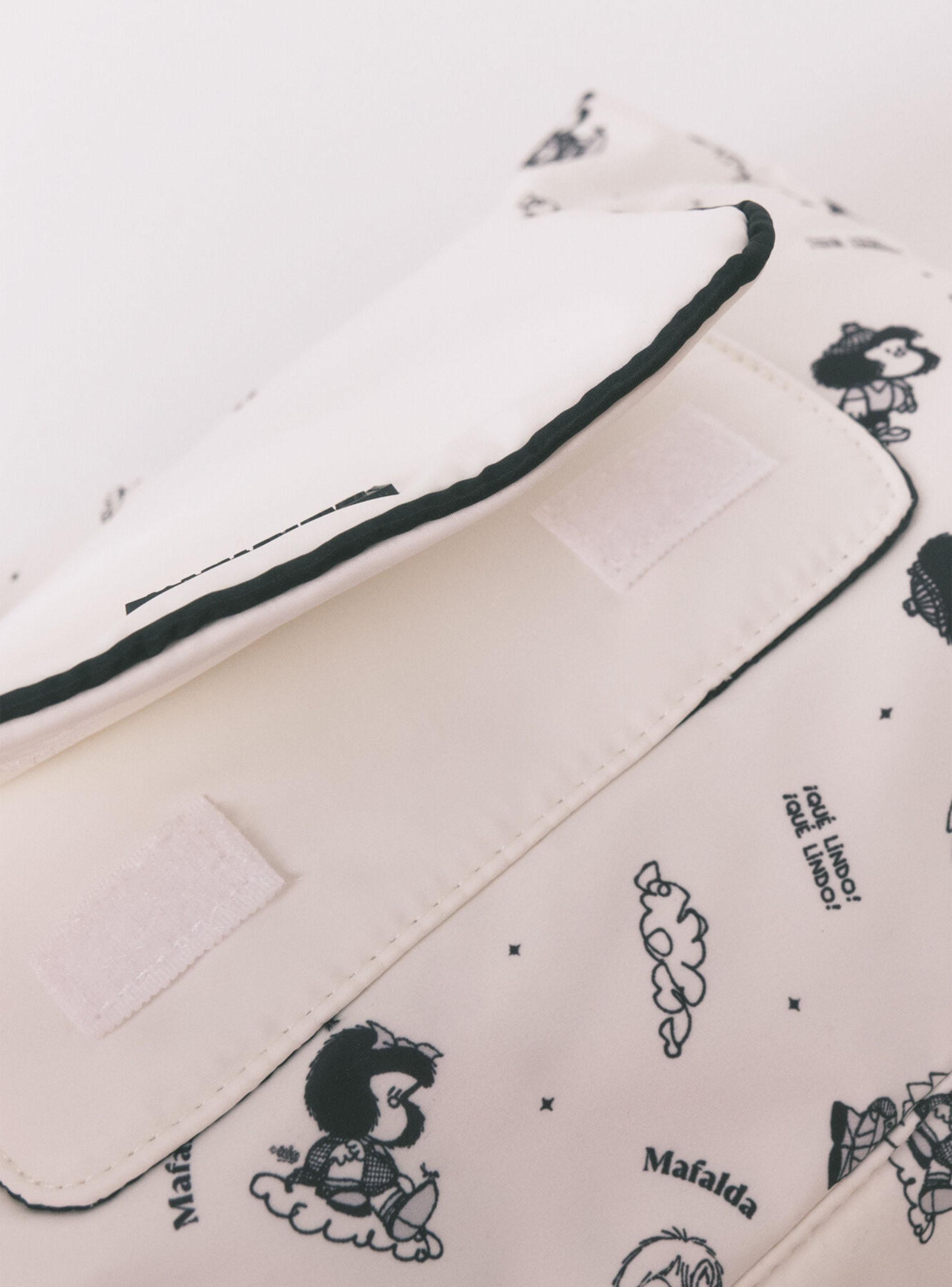 Neceser Grande Nailon Blanco Mafalda-6
