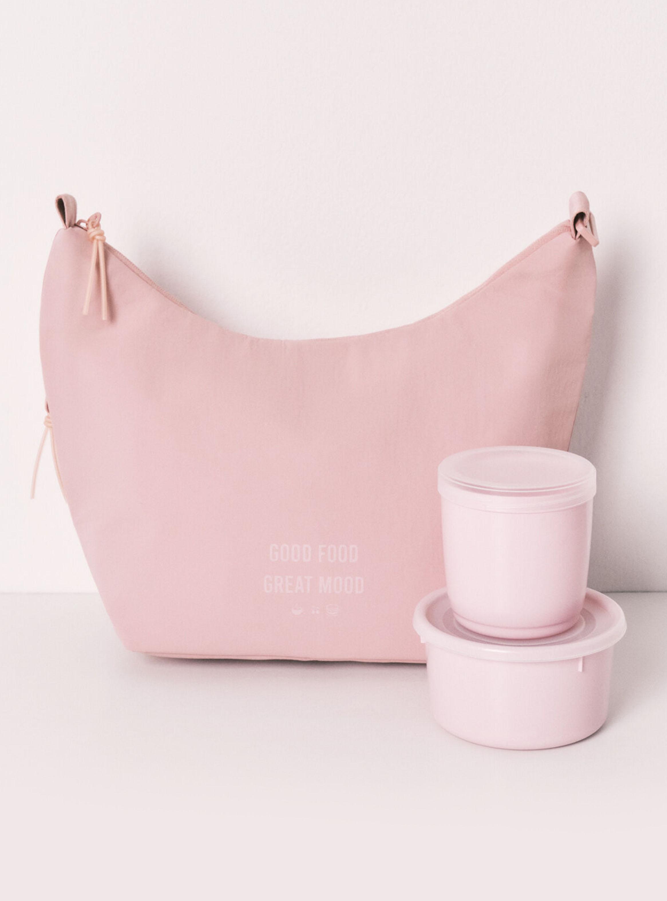 Bolsa Térmica Porta Alimentos Rosa-2