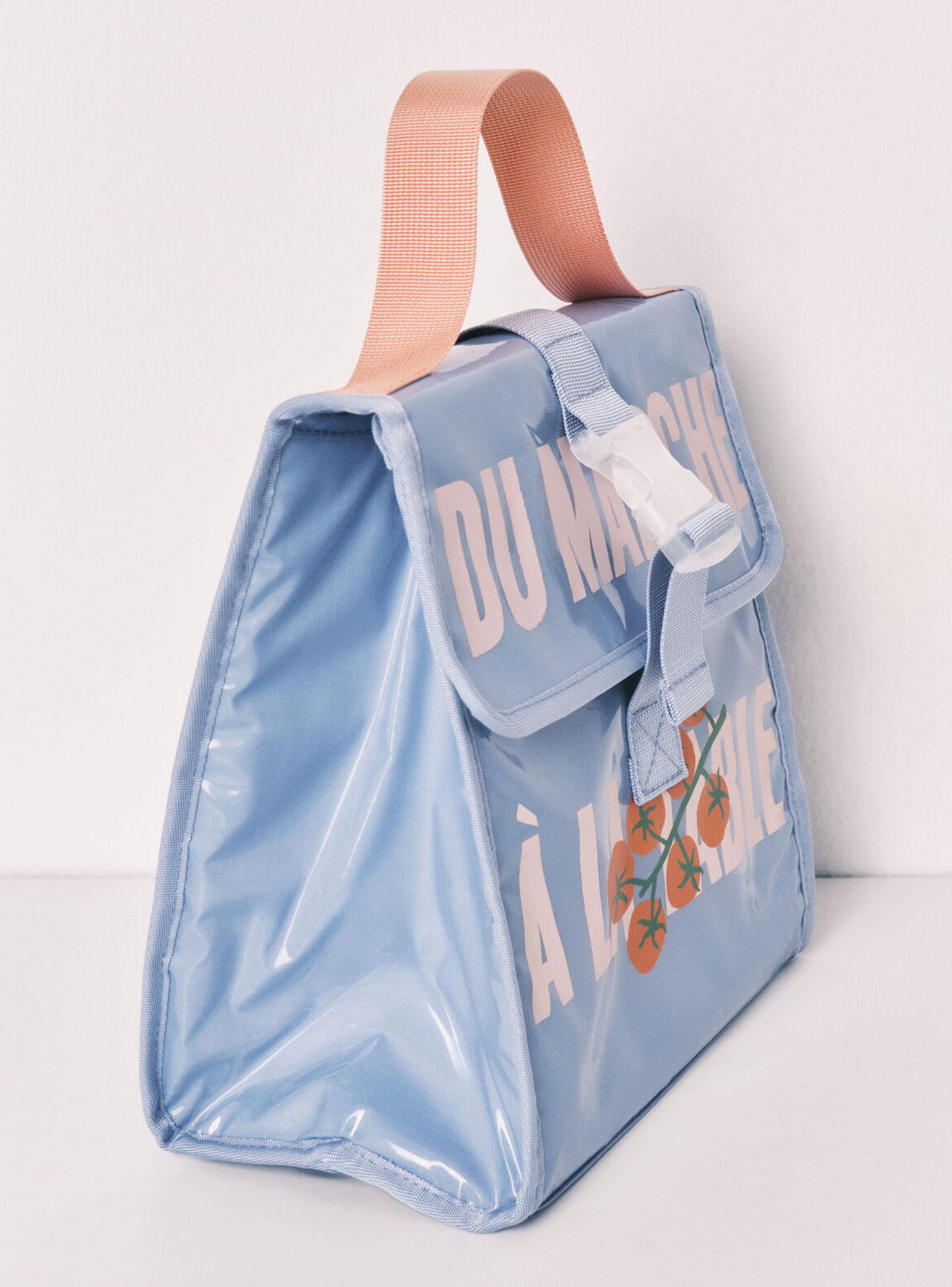 Bolsa Térmica Porta Alimentos Azul-3