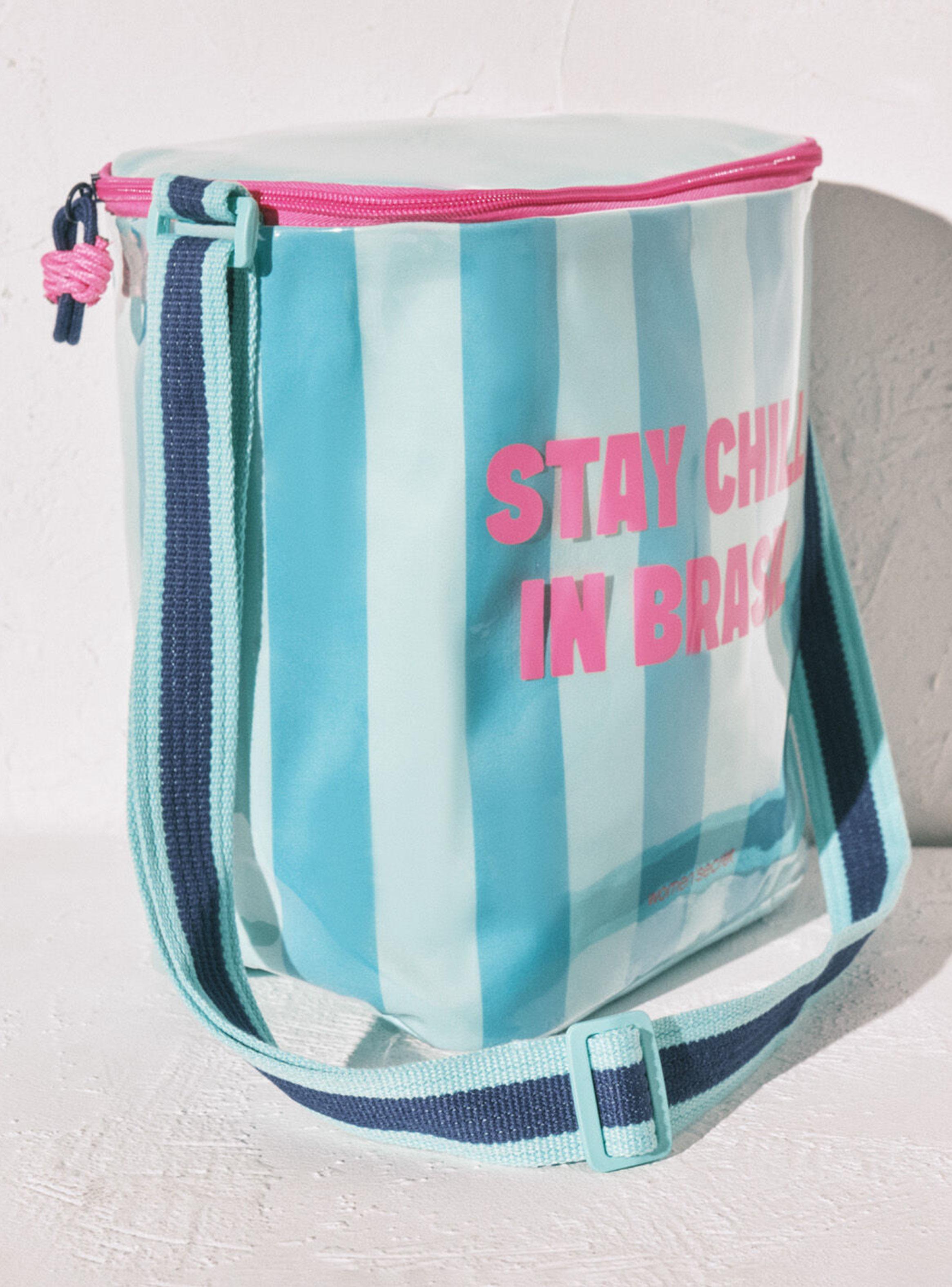 Bolsa Refrigerante con Rayas Azules-2