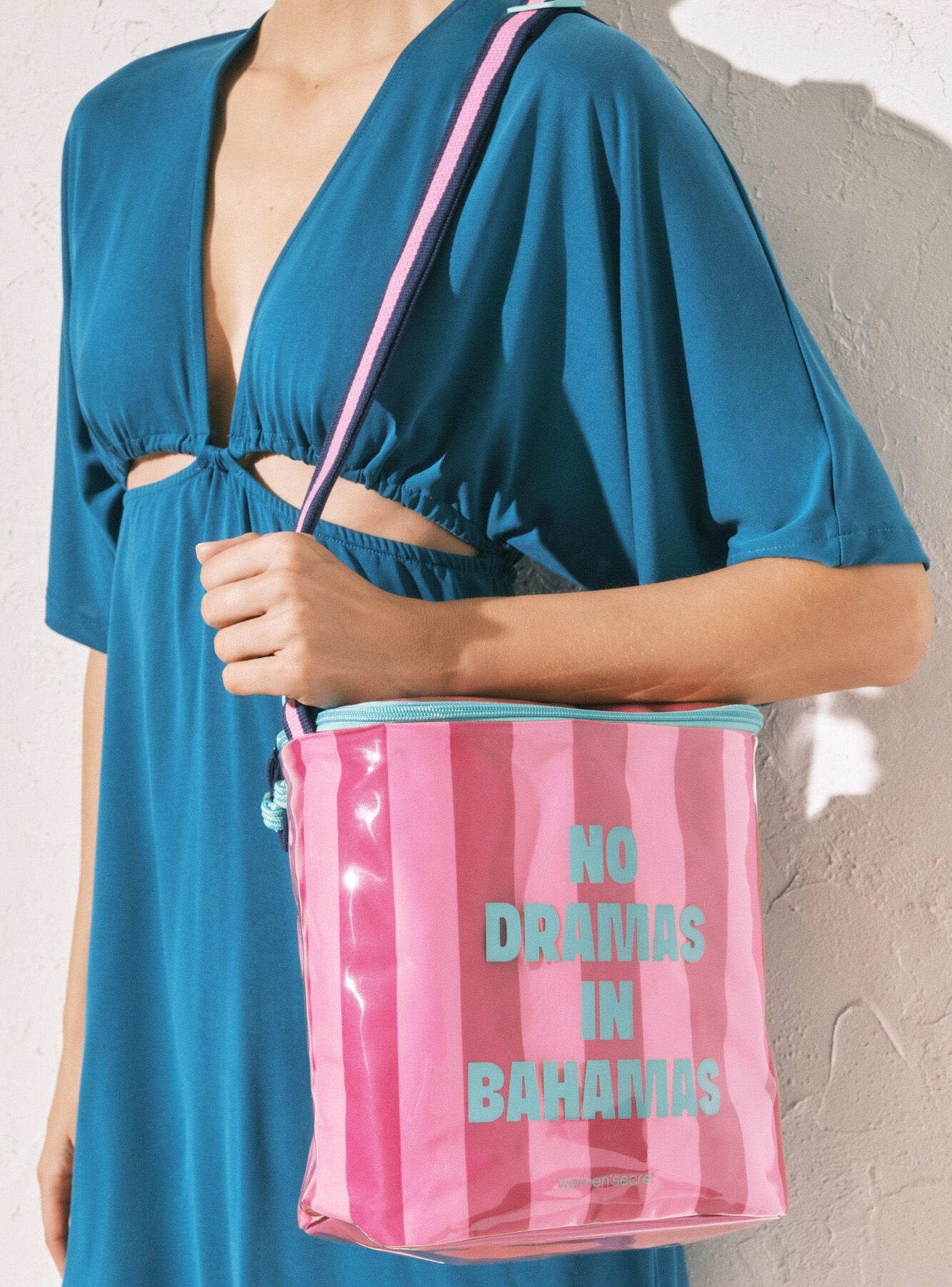 Bolsa Refrigerante Rayas Rosa-4