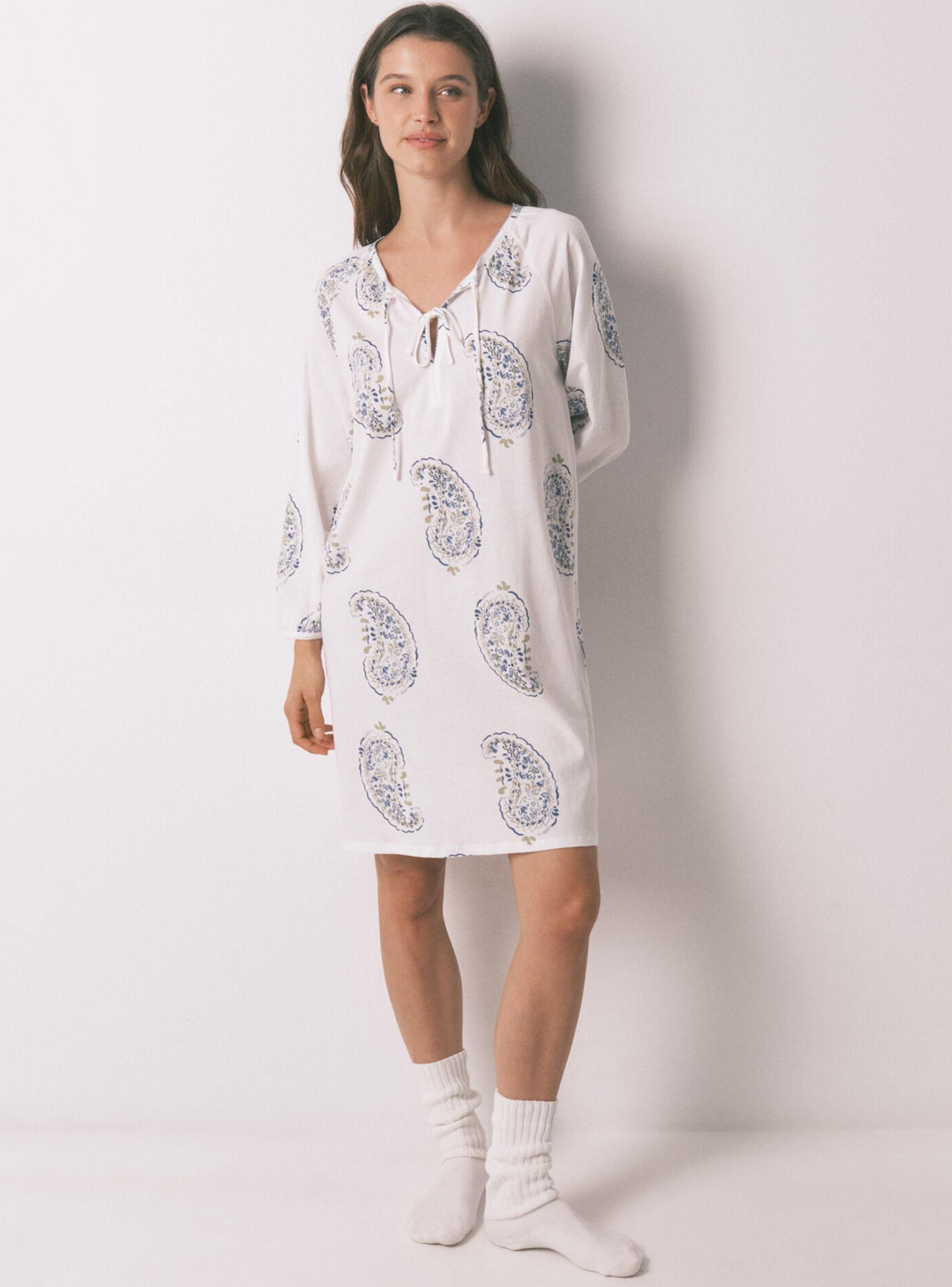 Camisón Midi Estampado Paisley-4