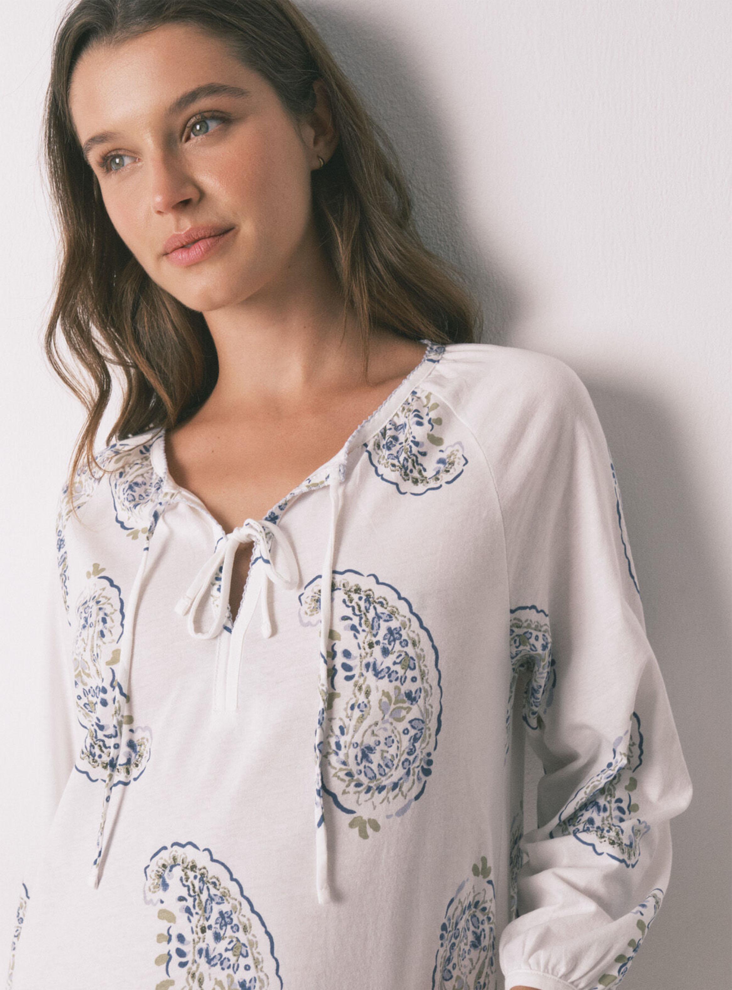 Camisón Midi Estampado Paisley-2