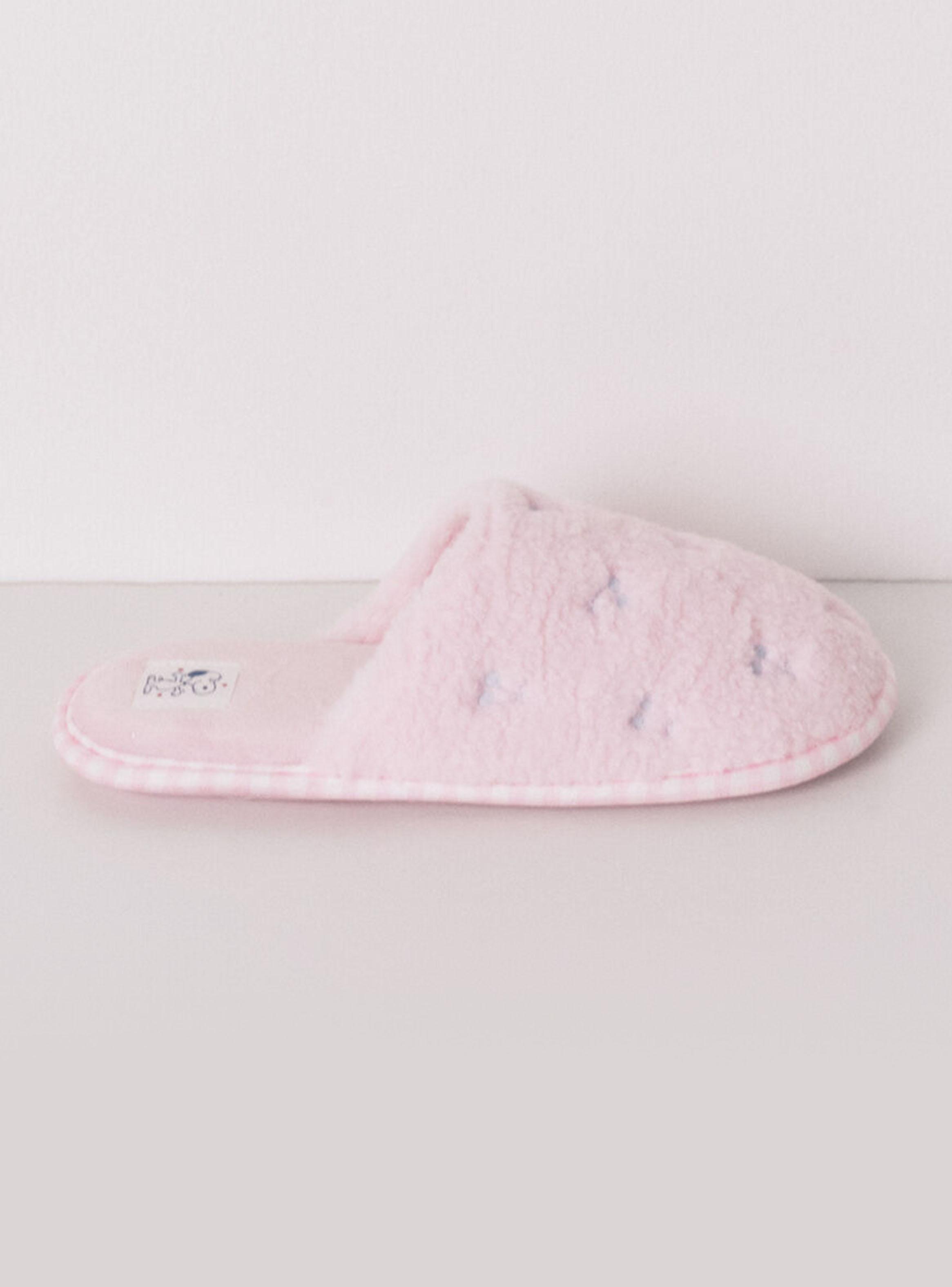 Pantuflas Corderito Snoopy Rosado-1