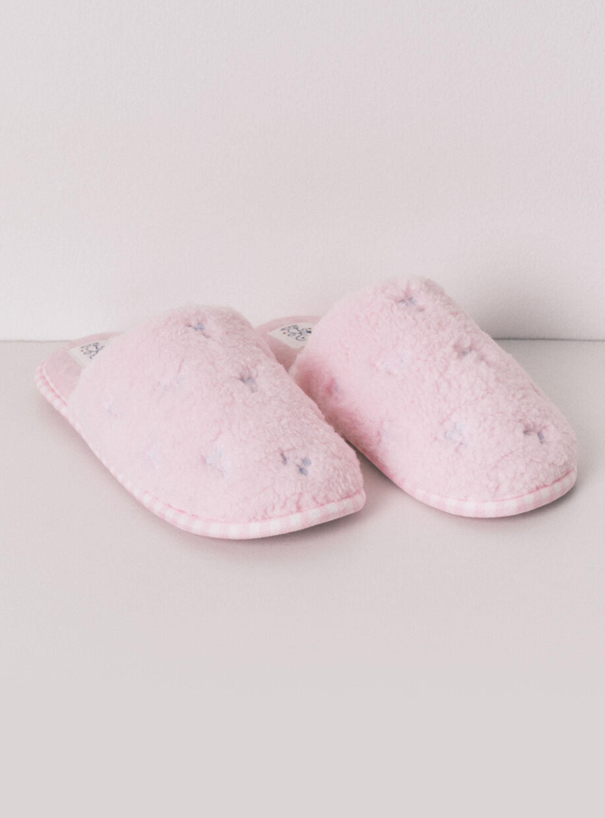 Pantuflas Corderito Snoopy Rosado-2